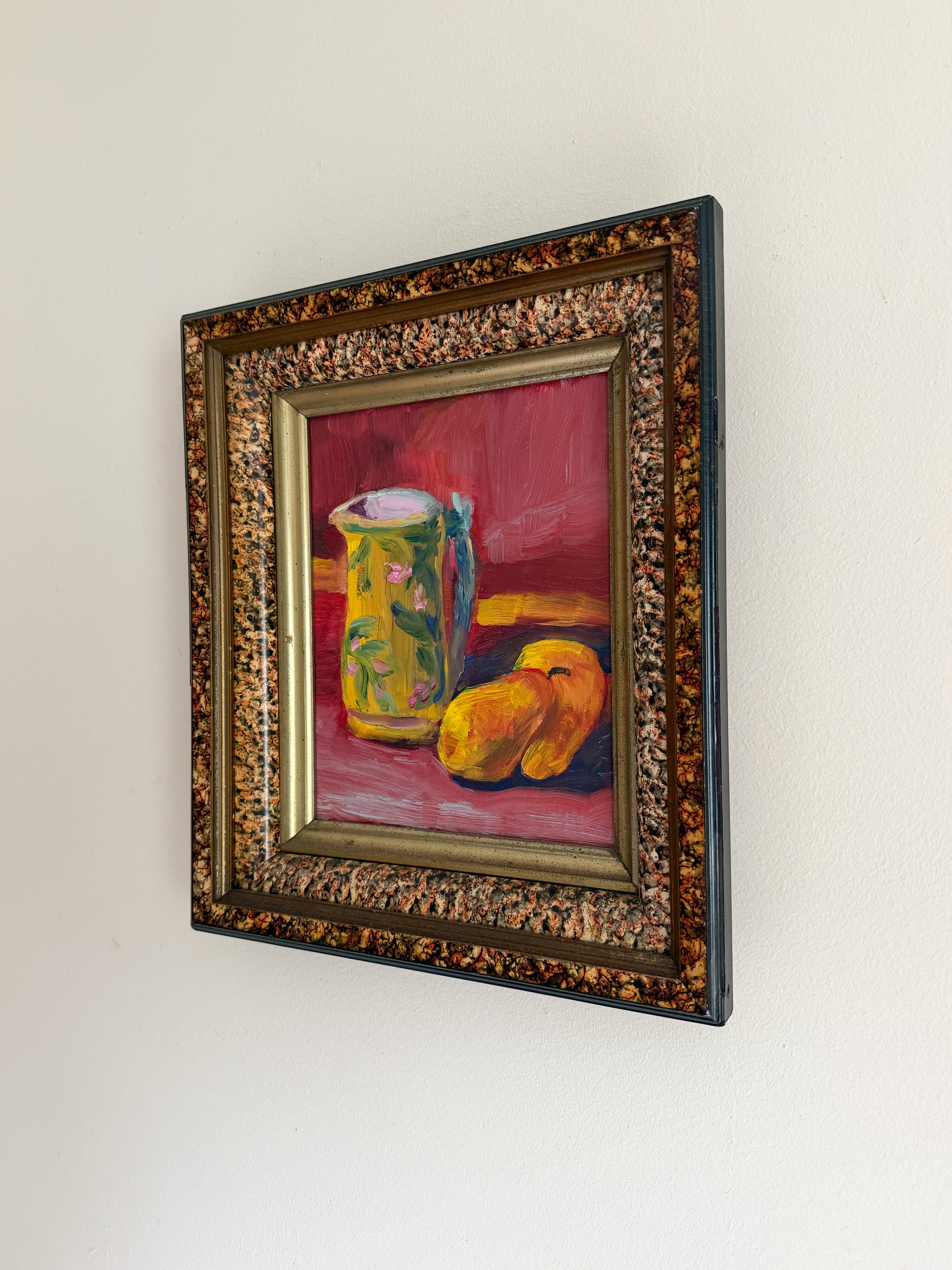 Still Life Oil Painting - Pitcher and Pears