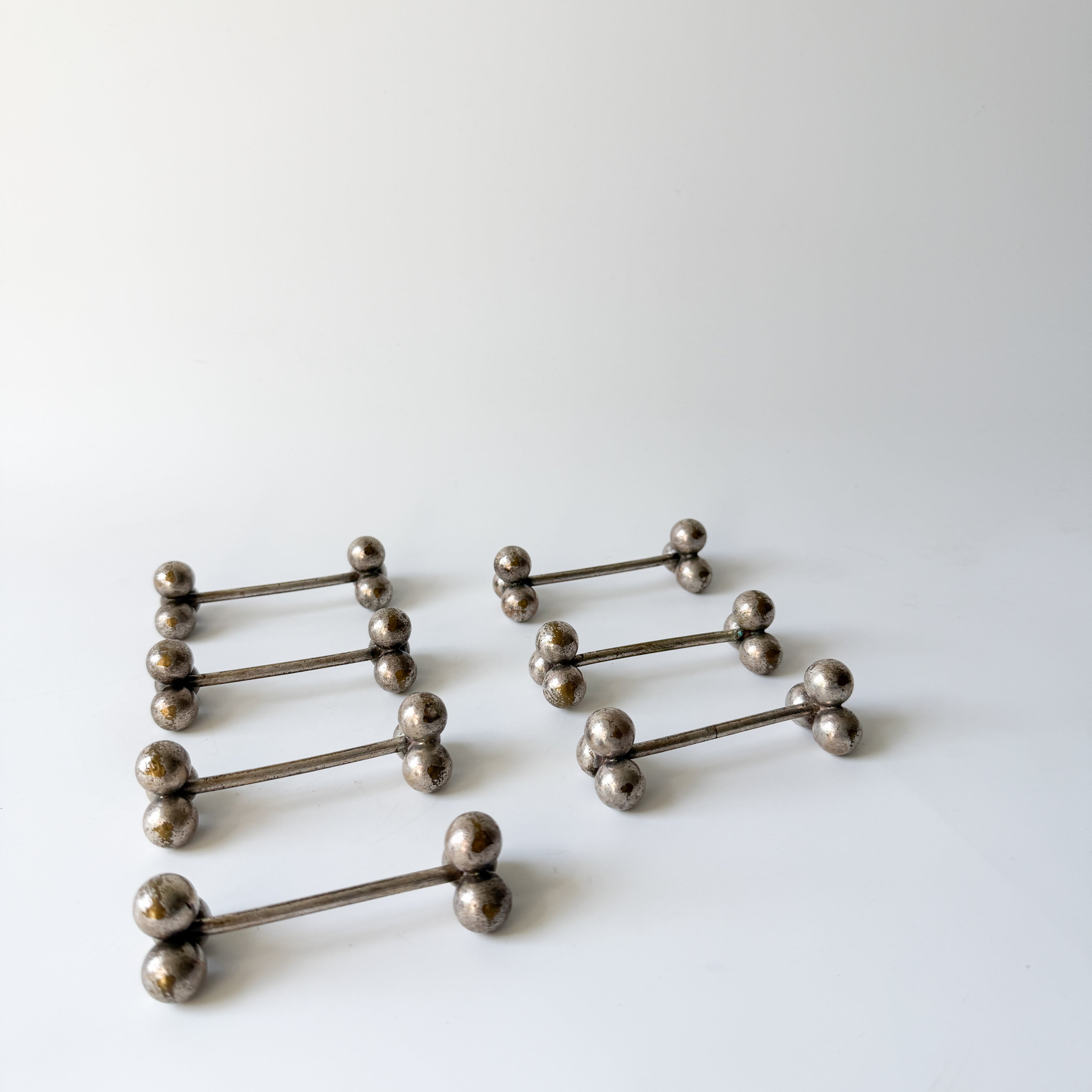 Set of Vintage Silver Plate Knife Rests from France