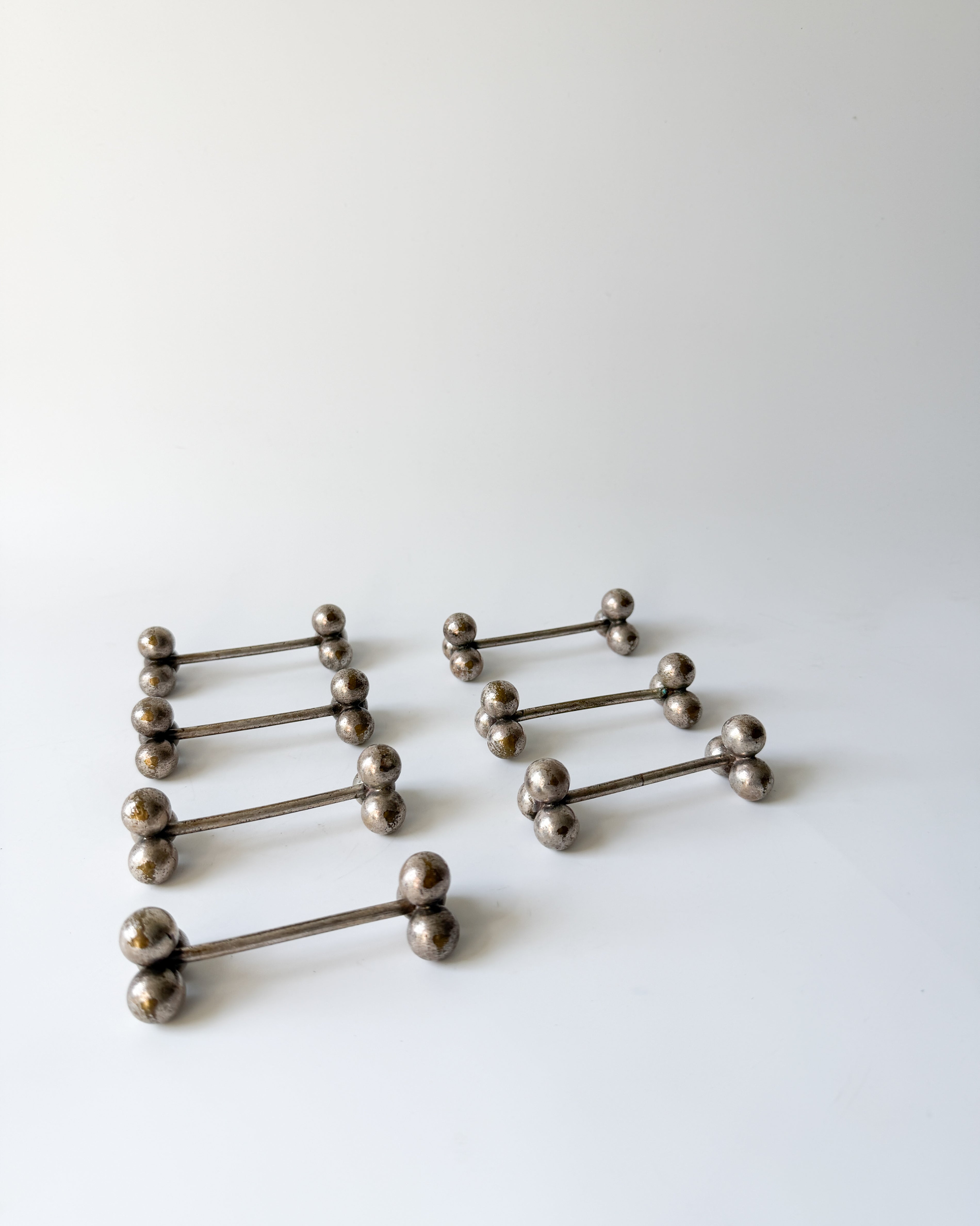 Set of Vintage Silver Plate Knife Rests from France