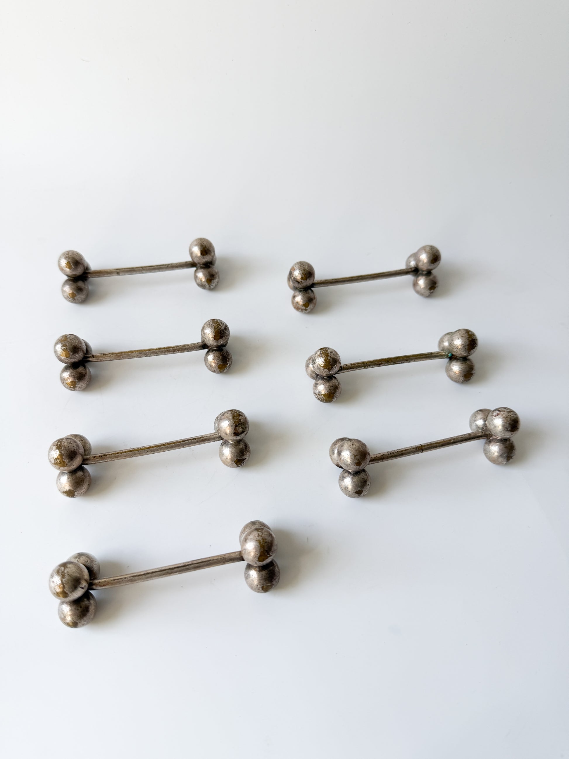 Set of Vintage Silver Plate Knife Rests from France