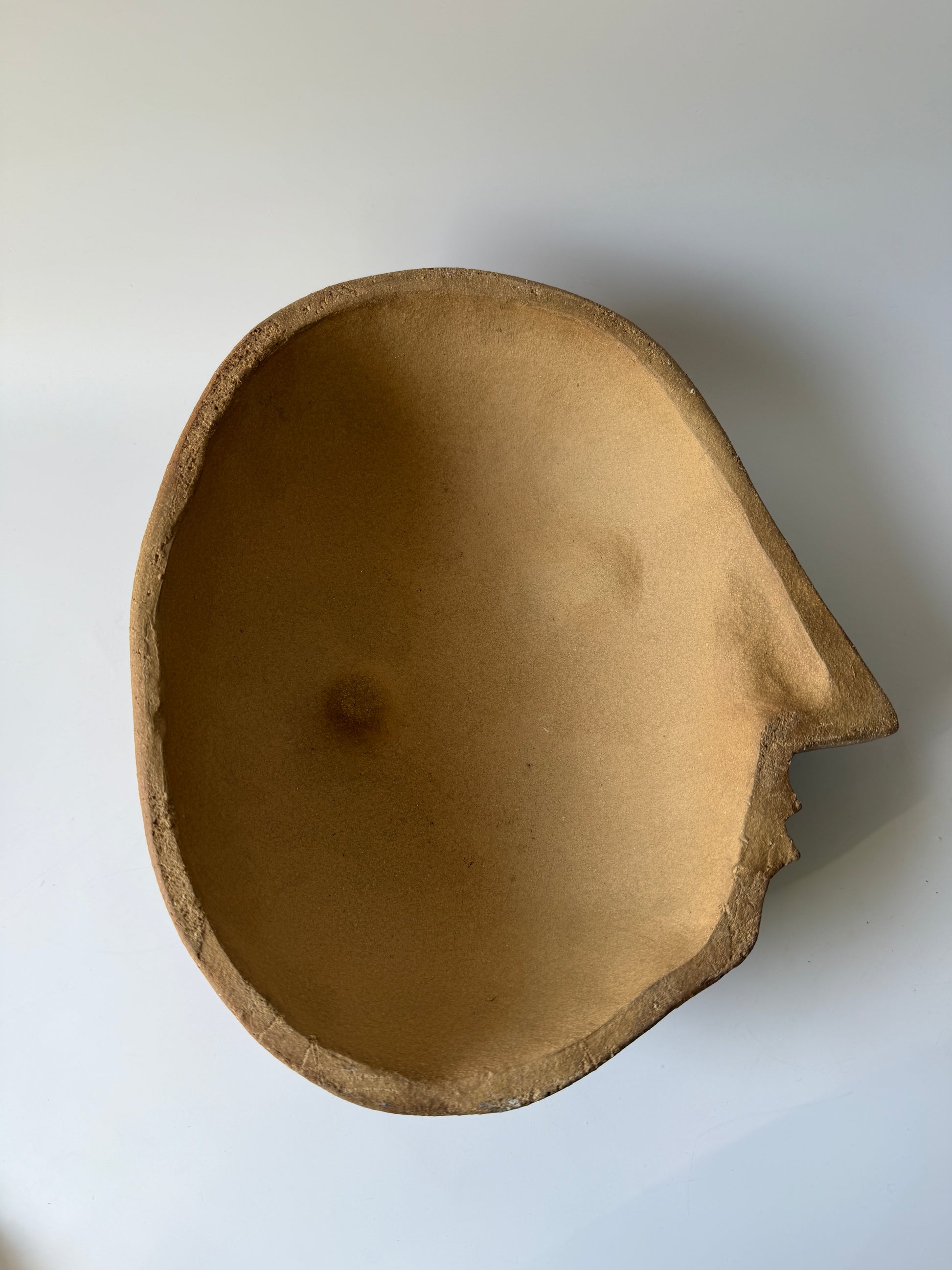 David Gil Ceramic Abstract Face Sculpture for Bennington Pottery