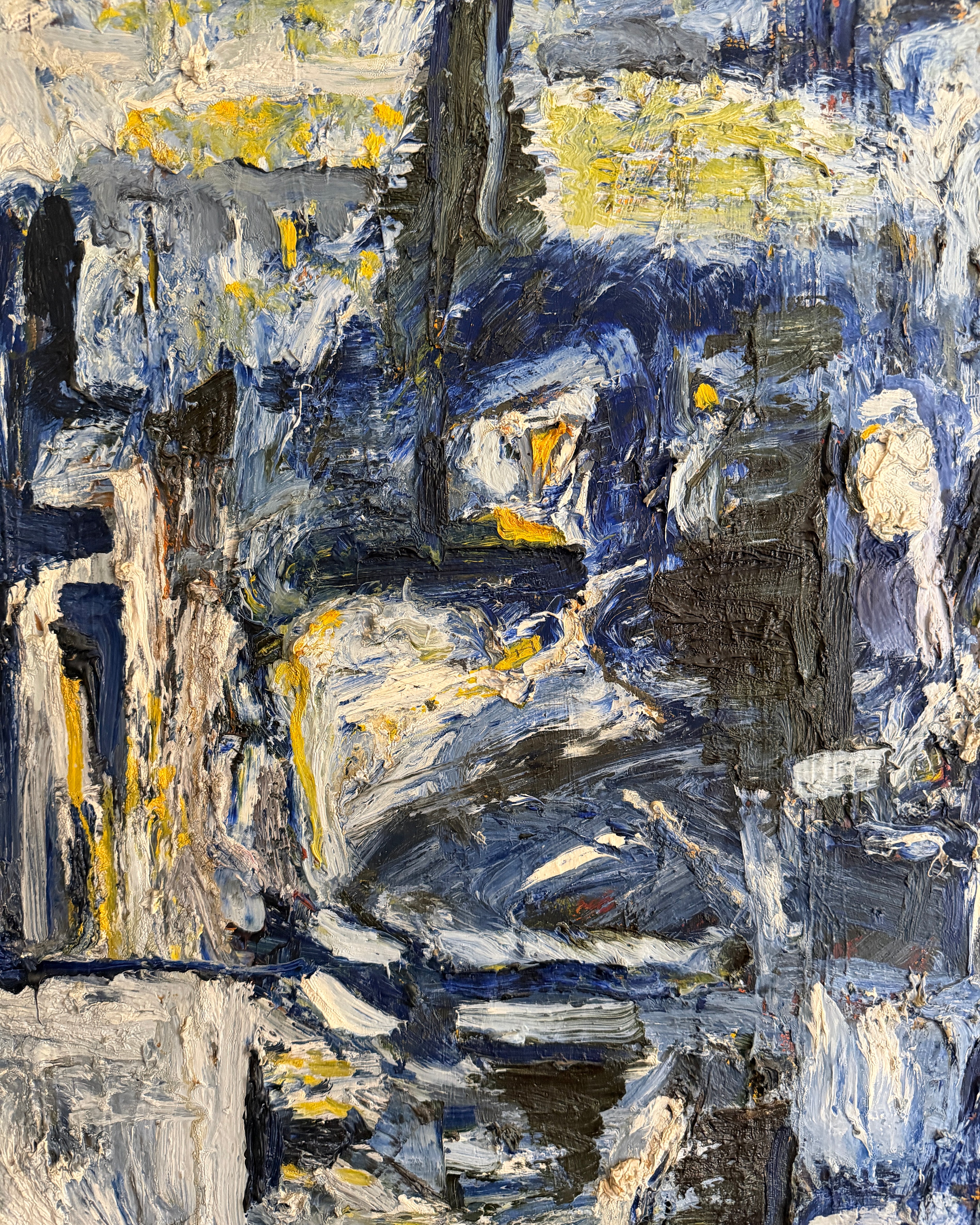 Abstract Impasto Oil Painting
