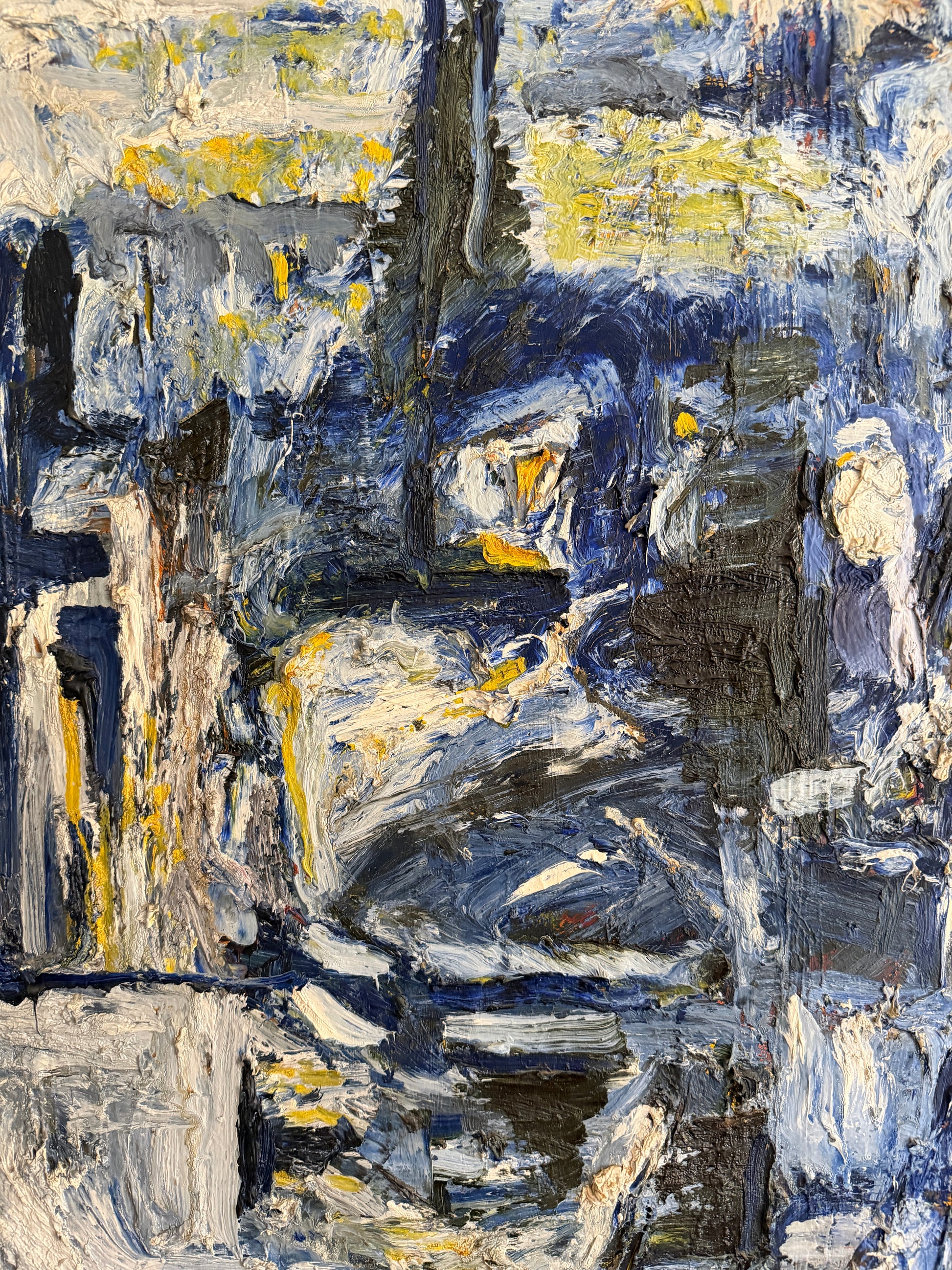 OIDENTIFIERAD KONSTNÄR - Abstract Impasto Oil Painting