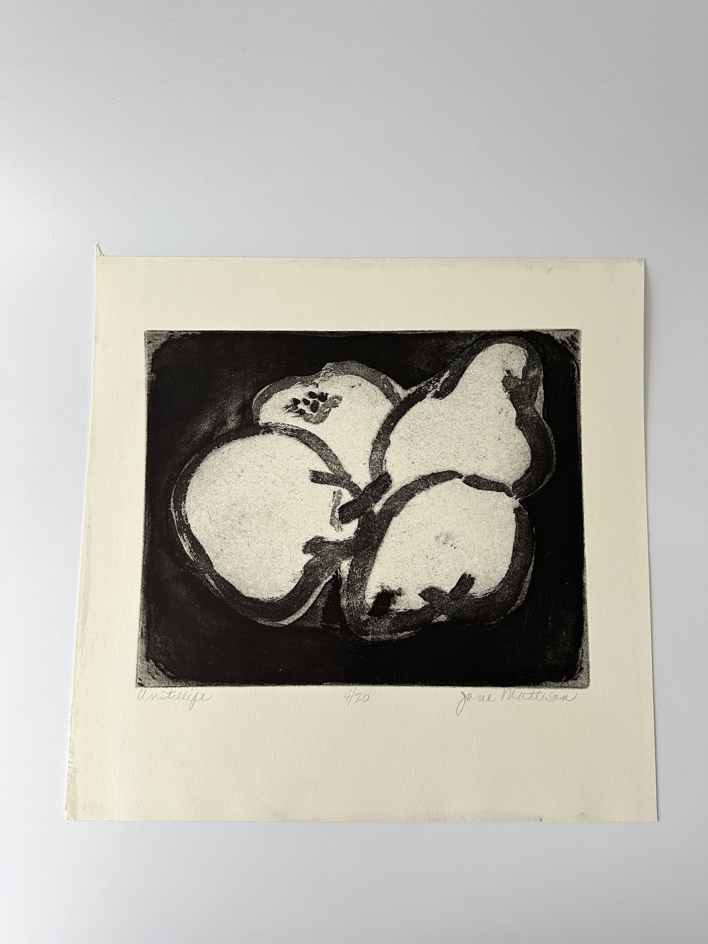 "UNSTILLIFE" Lithograph by the Late Artist Jane Matteson
