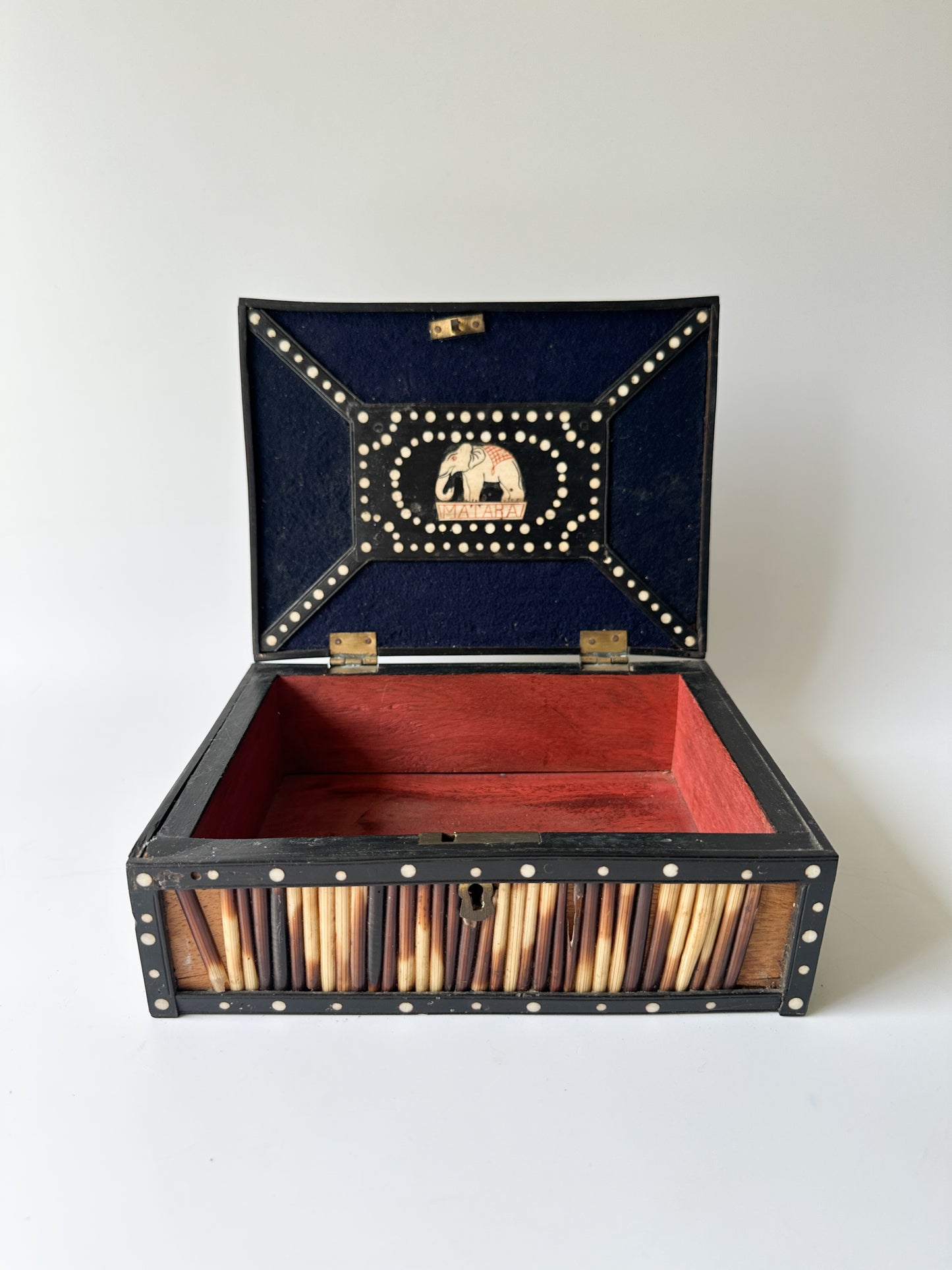 Antique Porcupine Quill Box