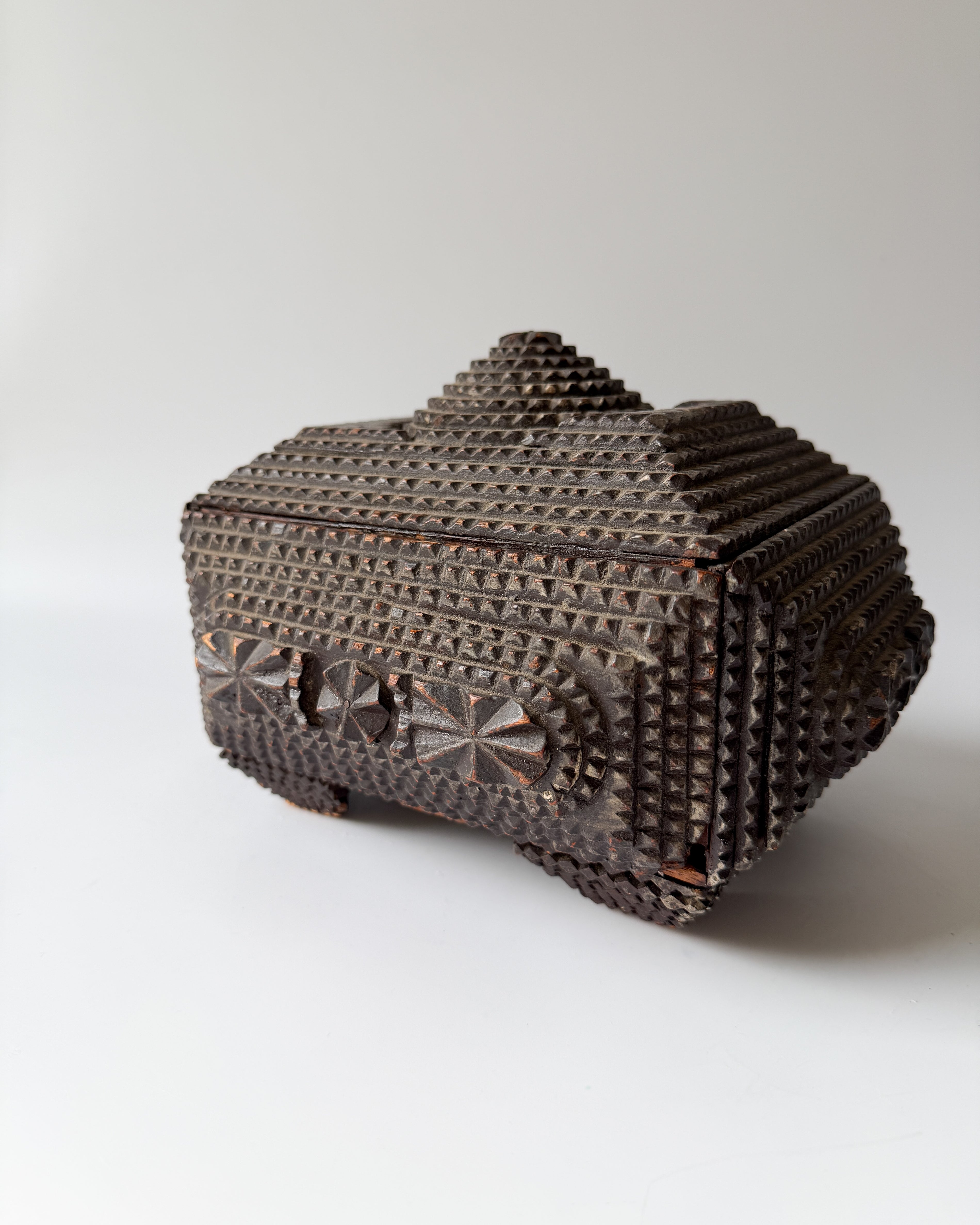 Antique Tramp Art Box