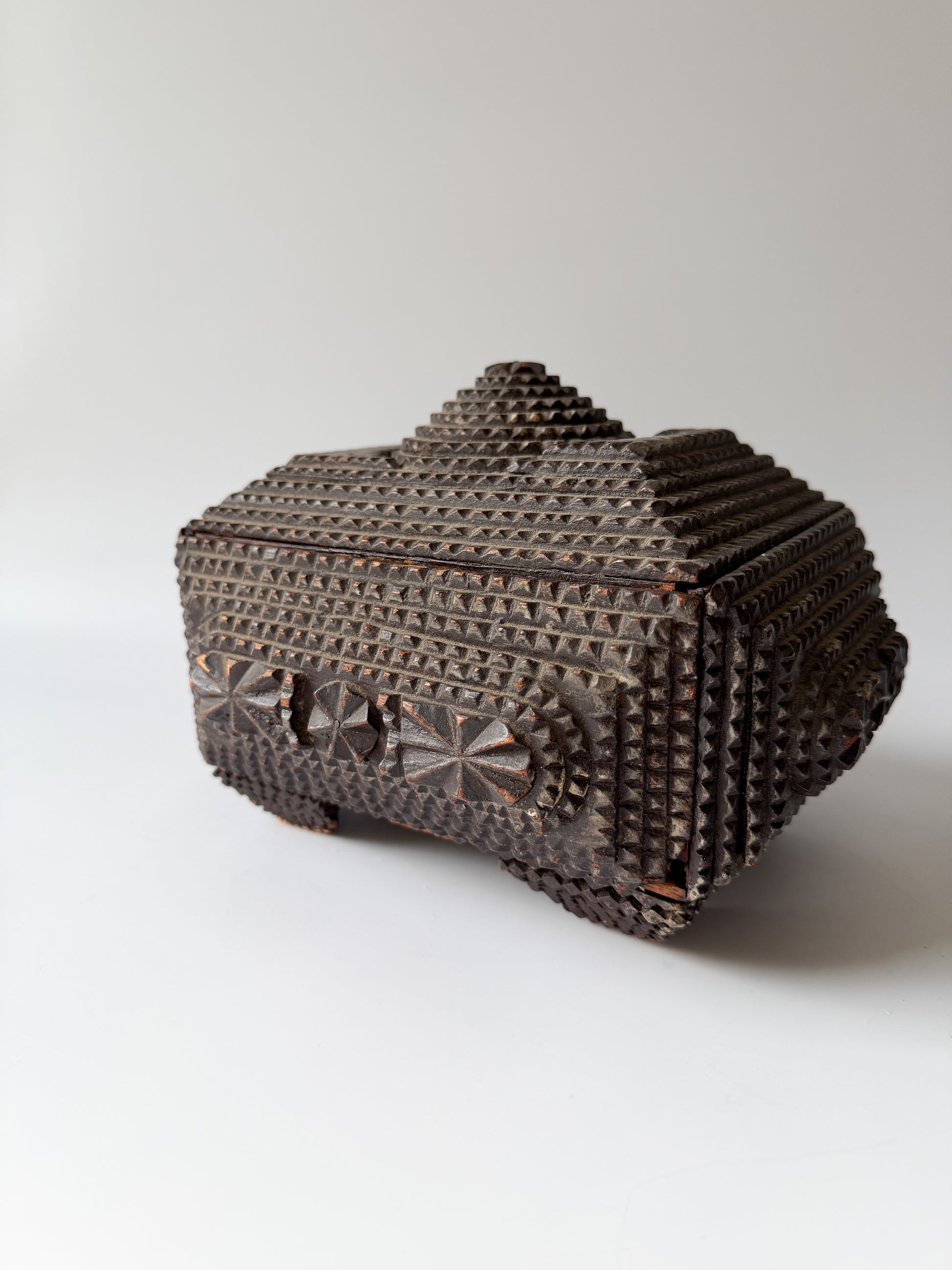 Antique Tramp Art Box