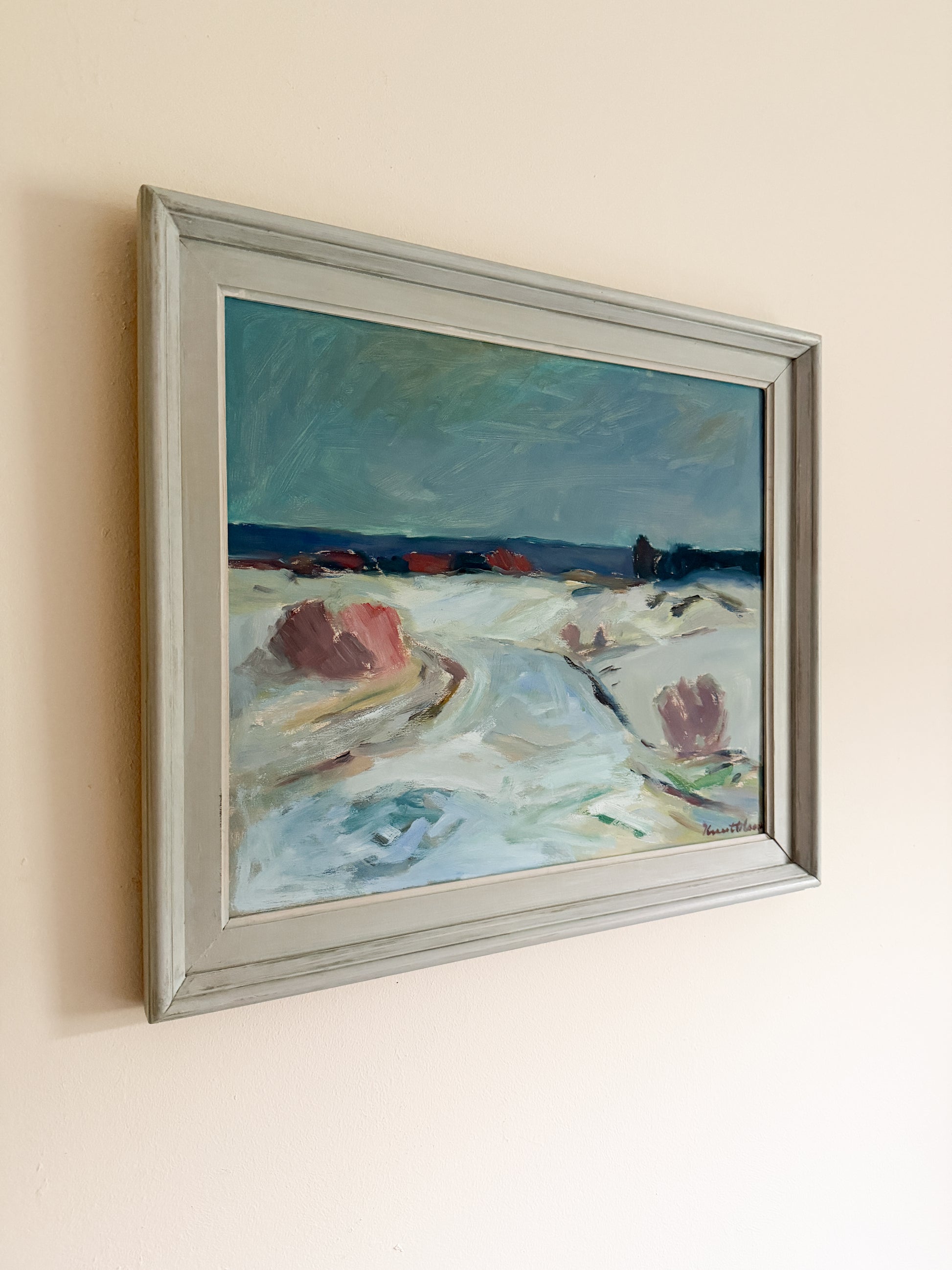 KNUT OLSON (1904-1978) - Ocean Oil Painting