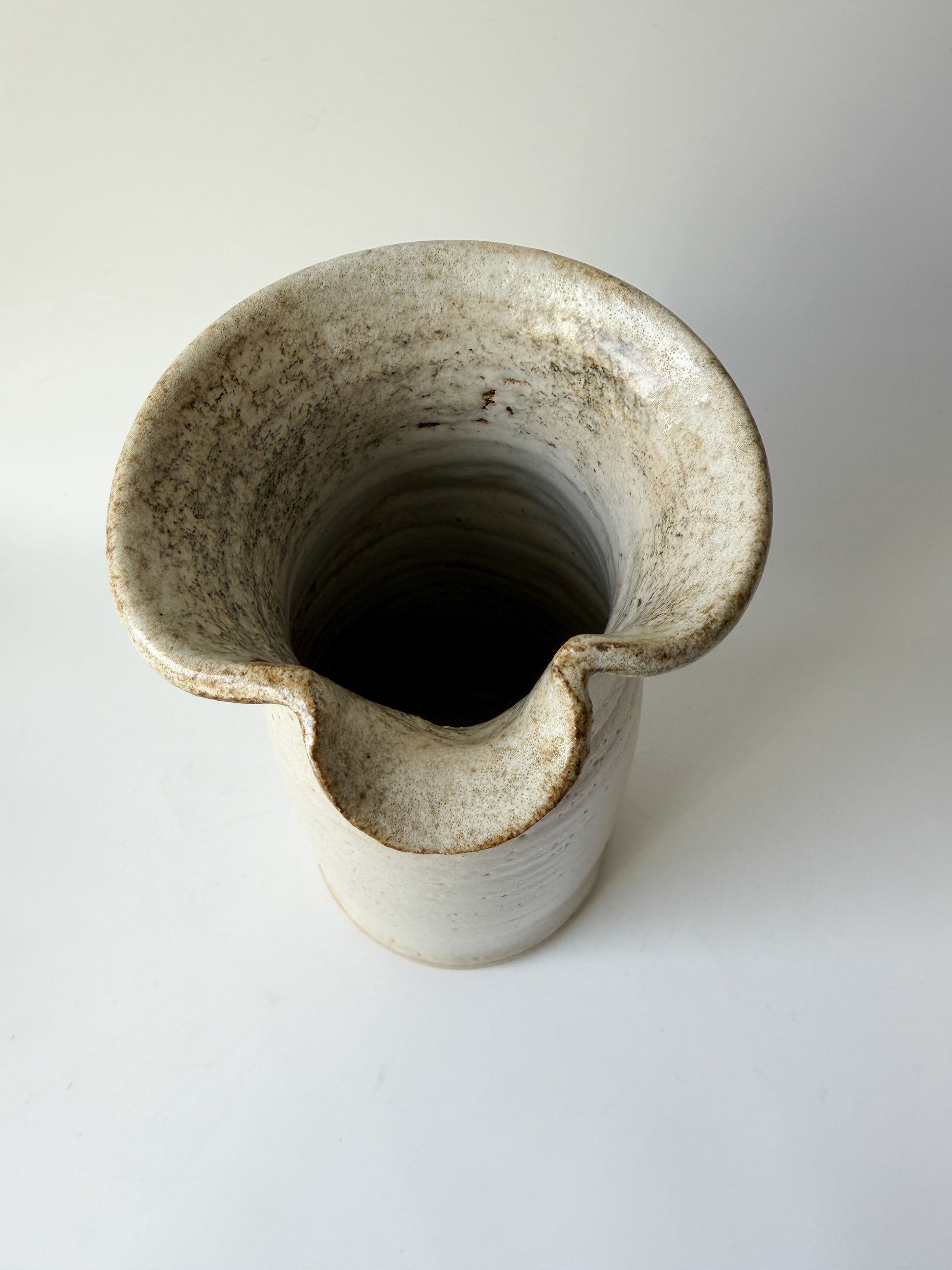 Tall Handmade Pottery Pitcher