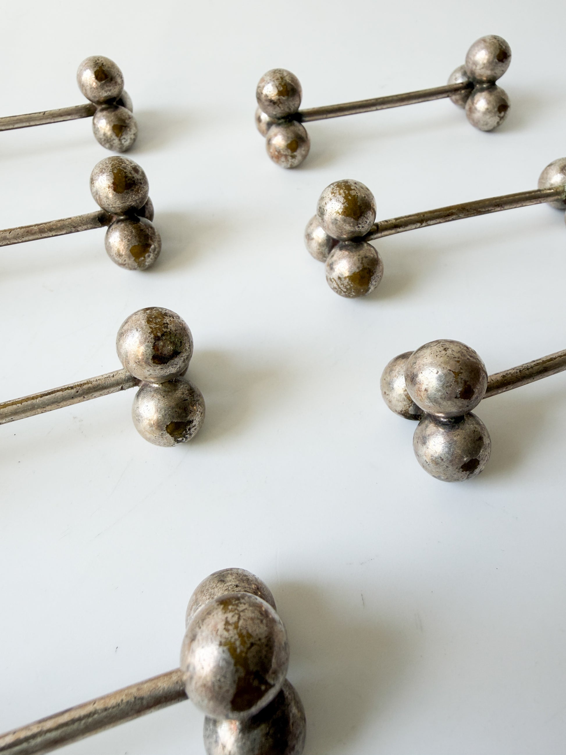 Set of Vintage Silver Plate Knife Rests from France