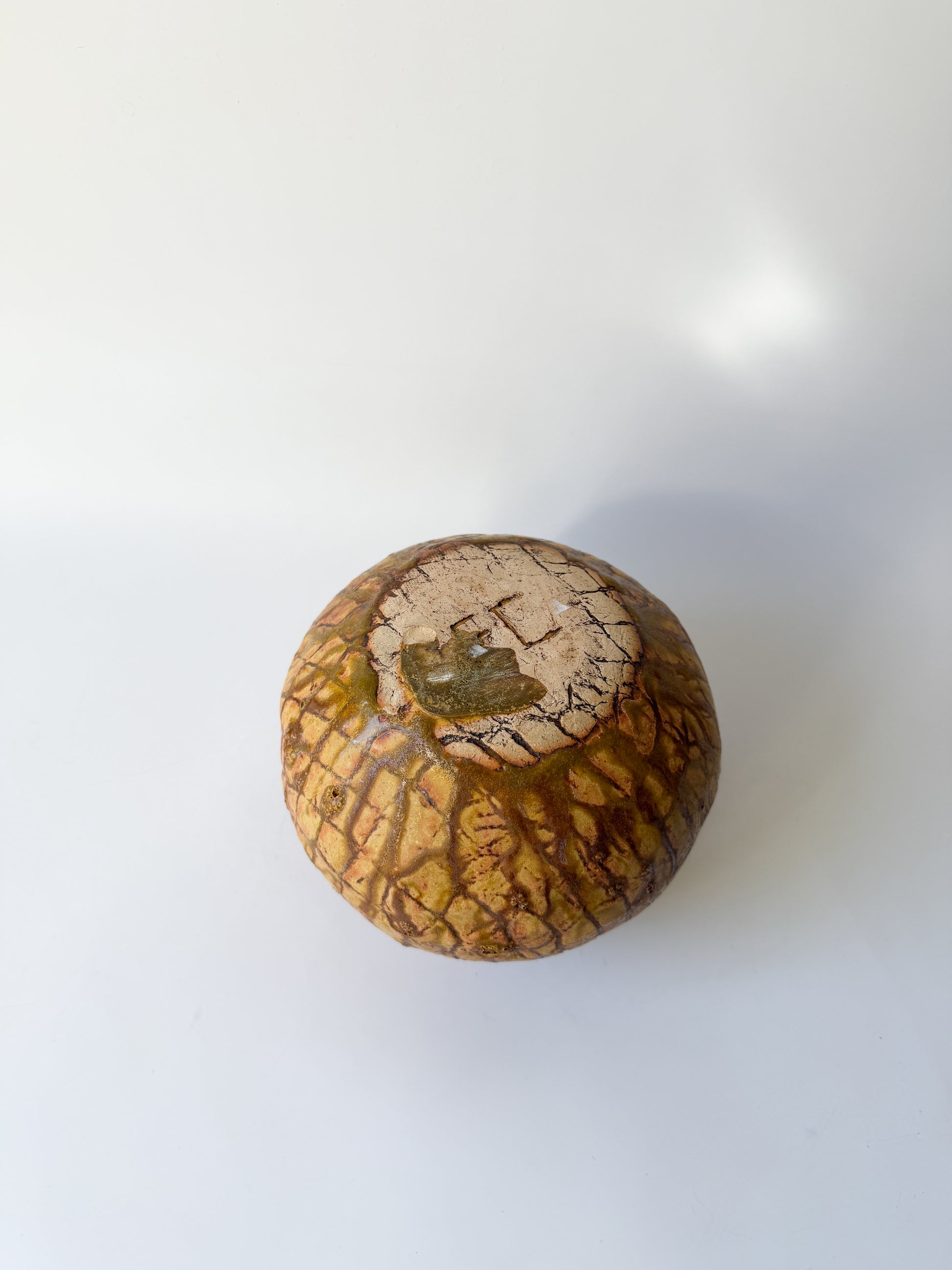 Brown Studio Pottery Vase Planter