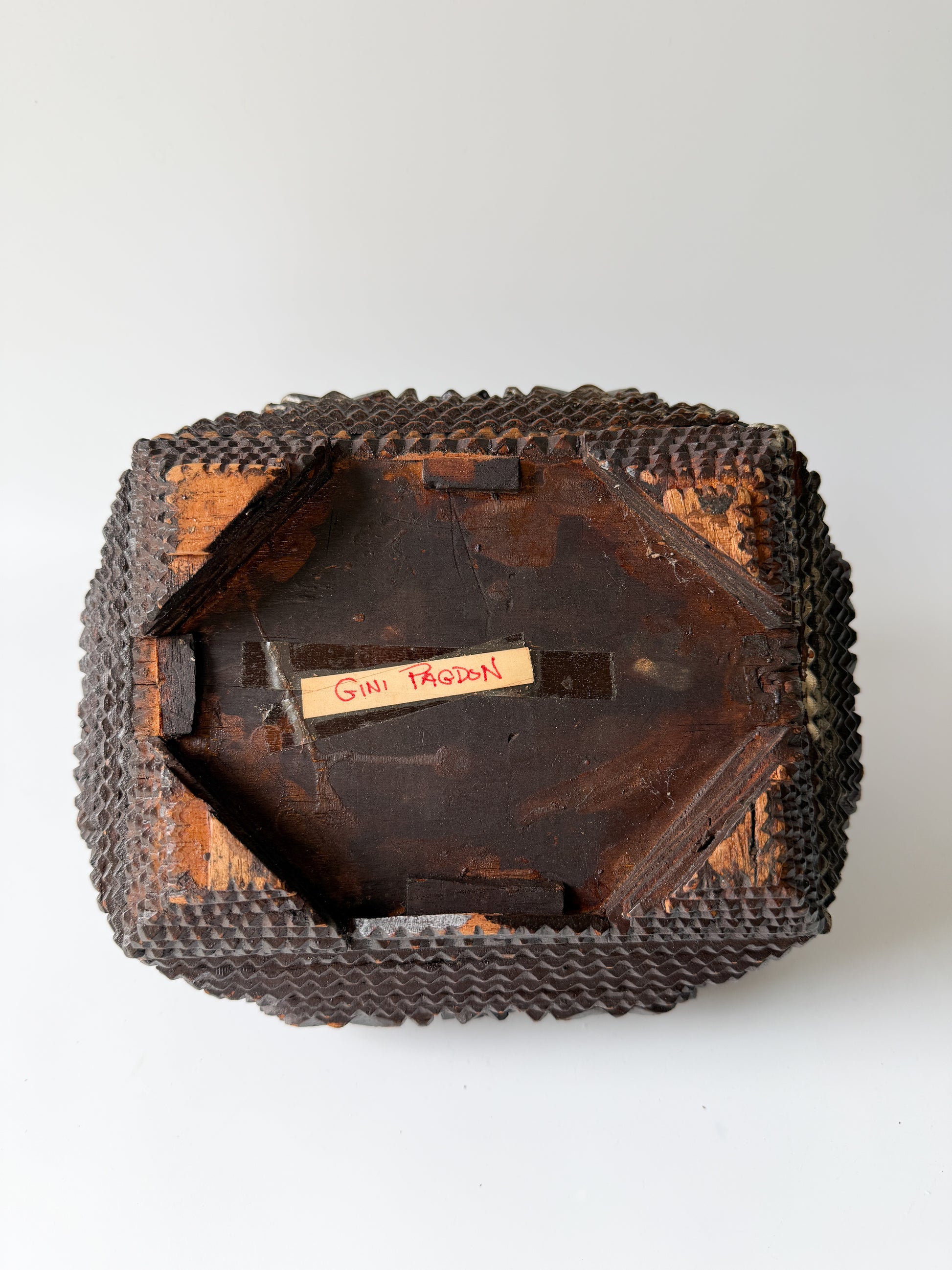 Antique Tramp Art Box