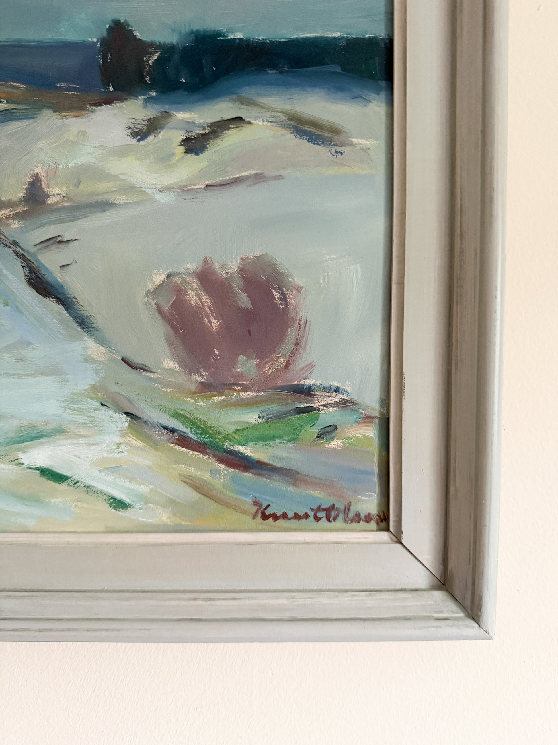 KNUT OLSON (1904-1978) - Ocean Oil Painting