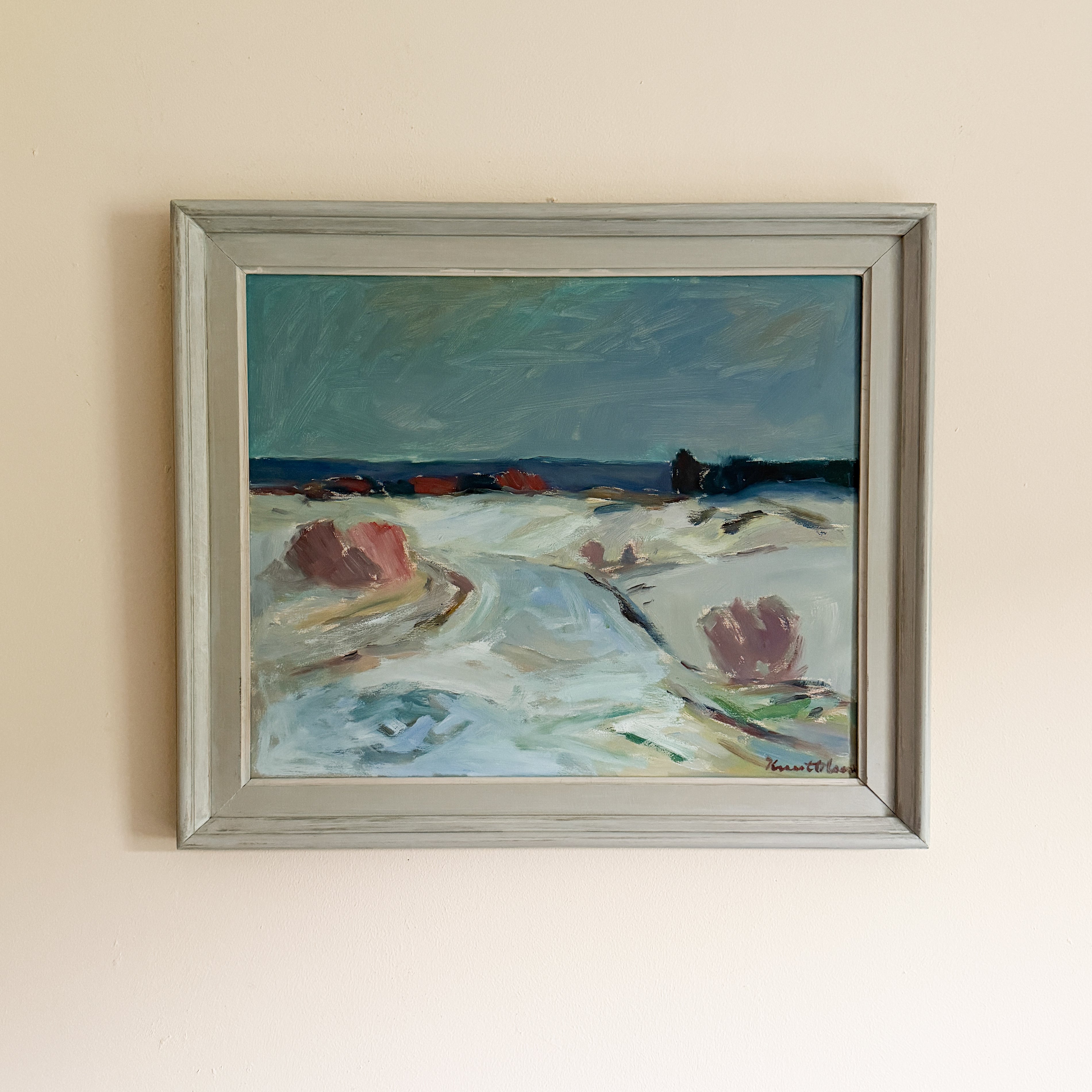 KNUT OLSON (1904-1978) - Ocean Oil Painting