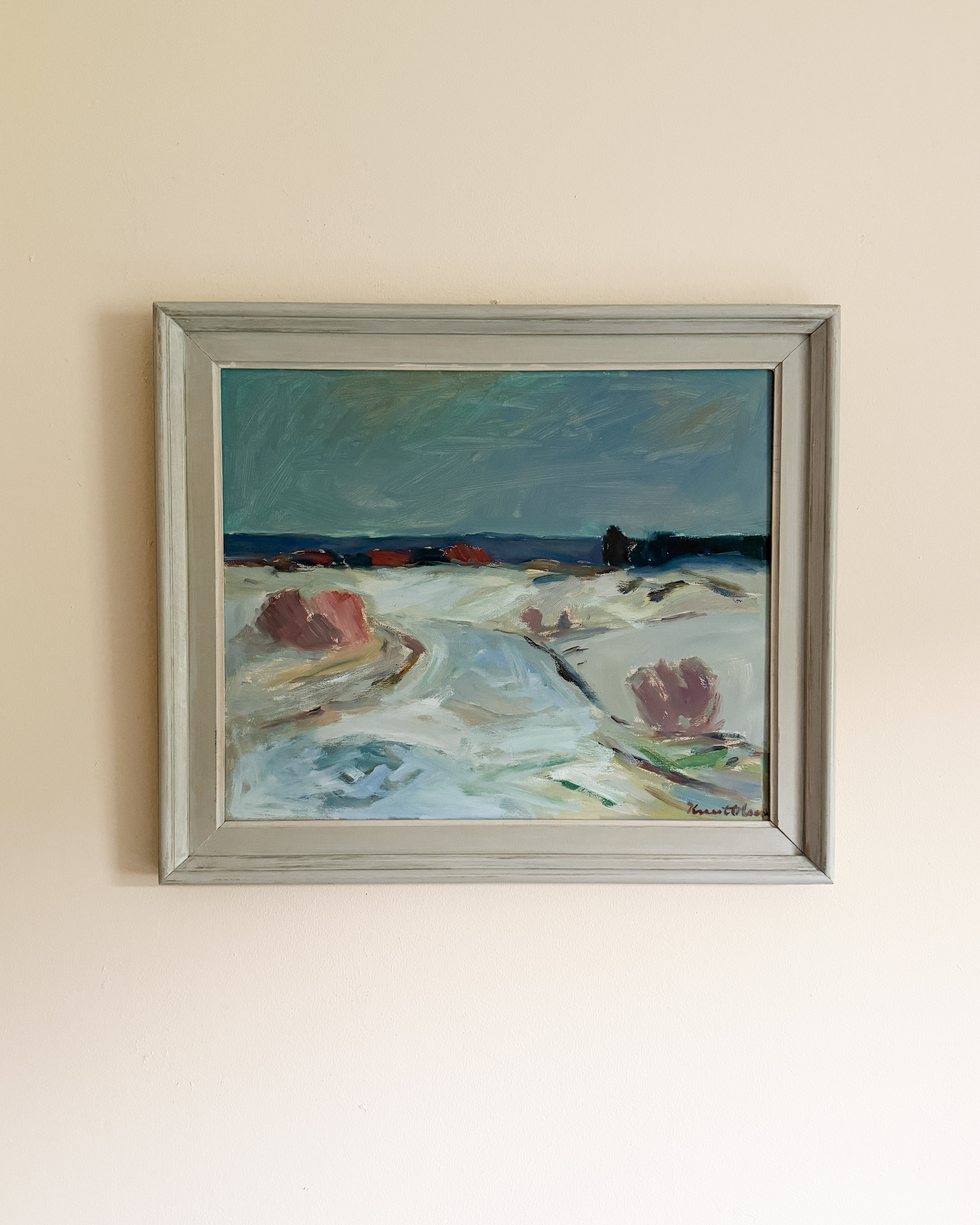 KNUT OLSON (1904-1978) - Ocean Oil Painting