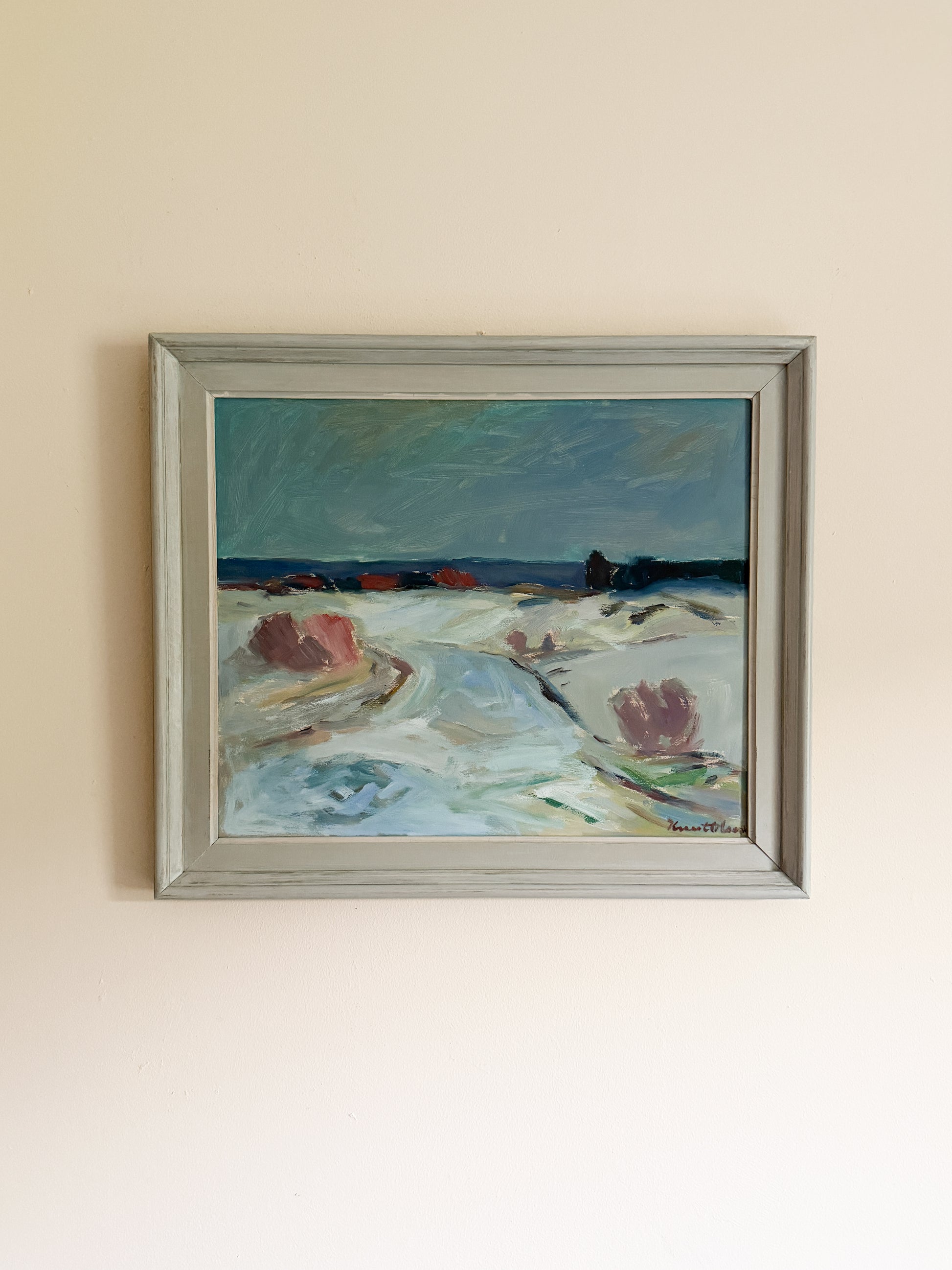 KNUT OLSON (1904-1978) - Ocean Oil Painting