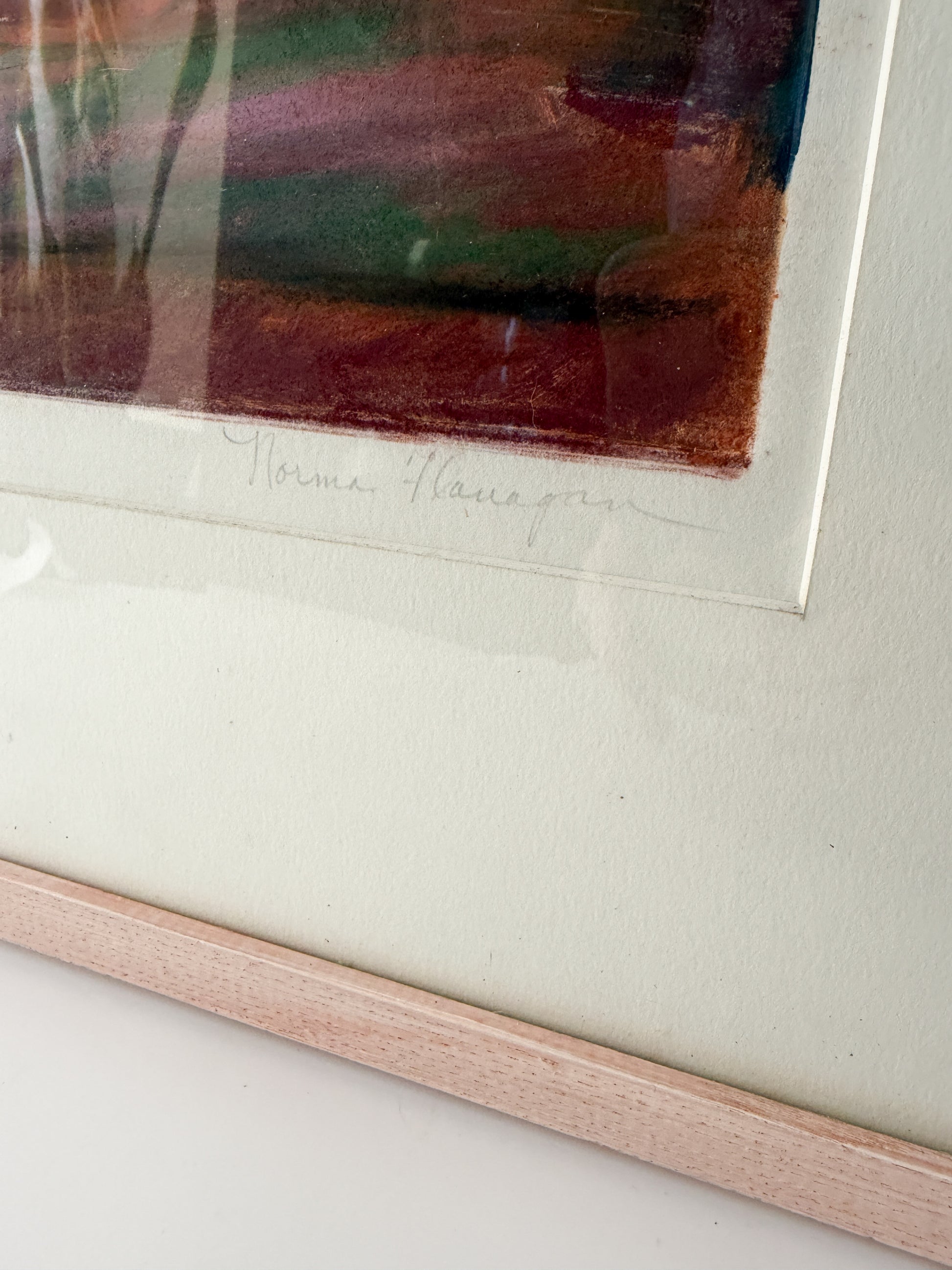 Framed Monoprint by Norma B. Flanagan #2