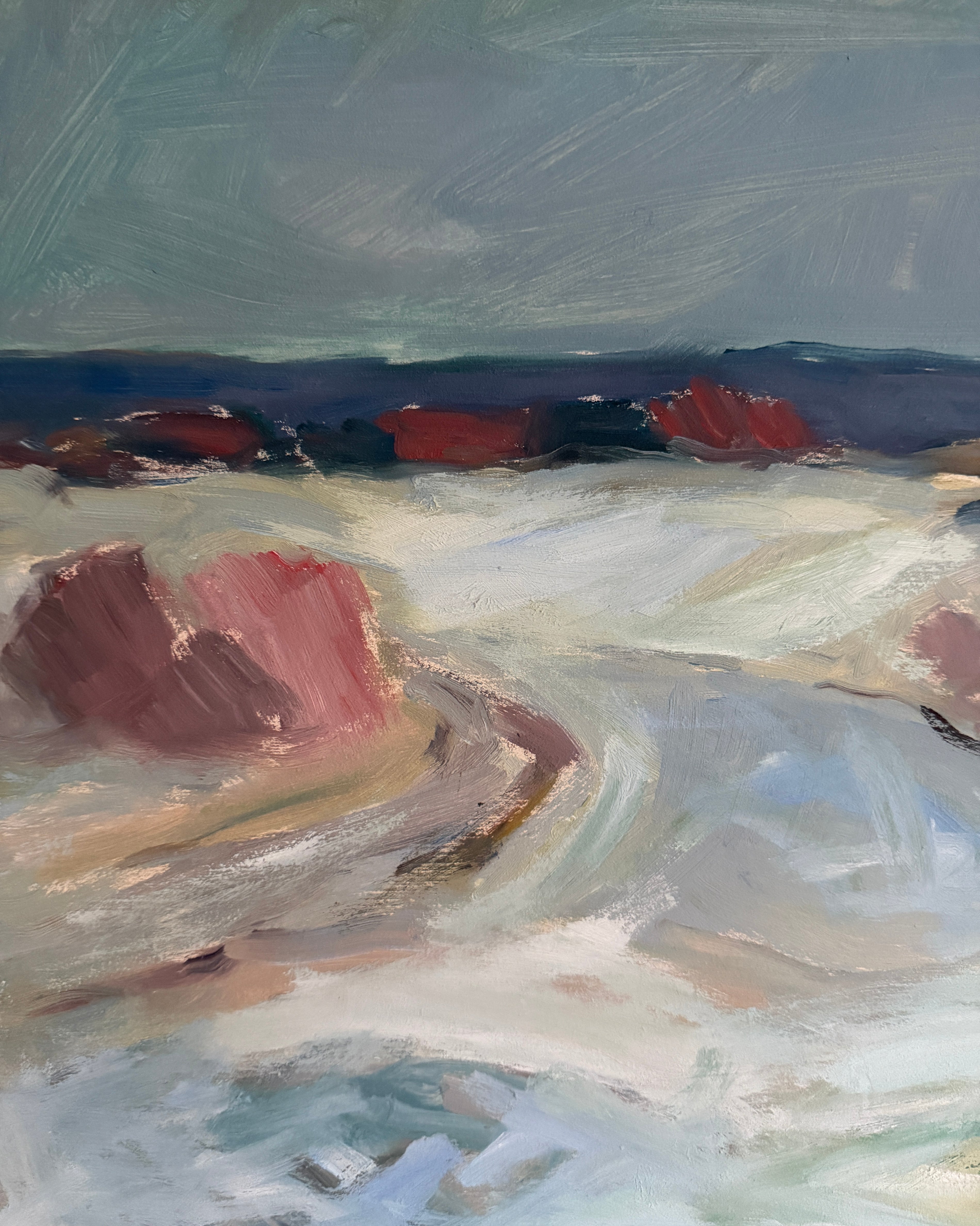 KNUT OLSON (1904-1978) - Ocean Oil Painting