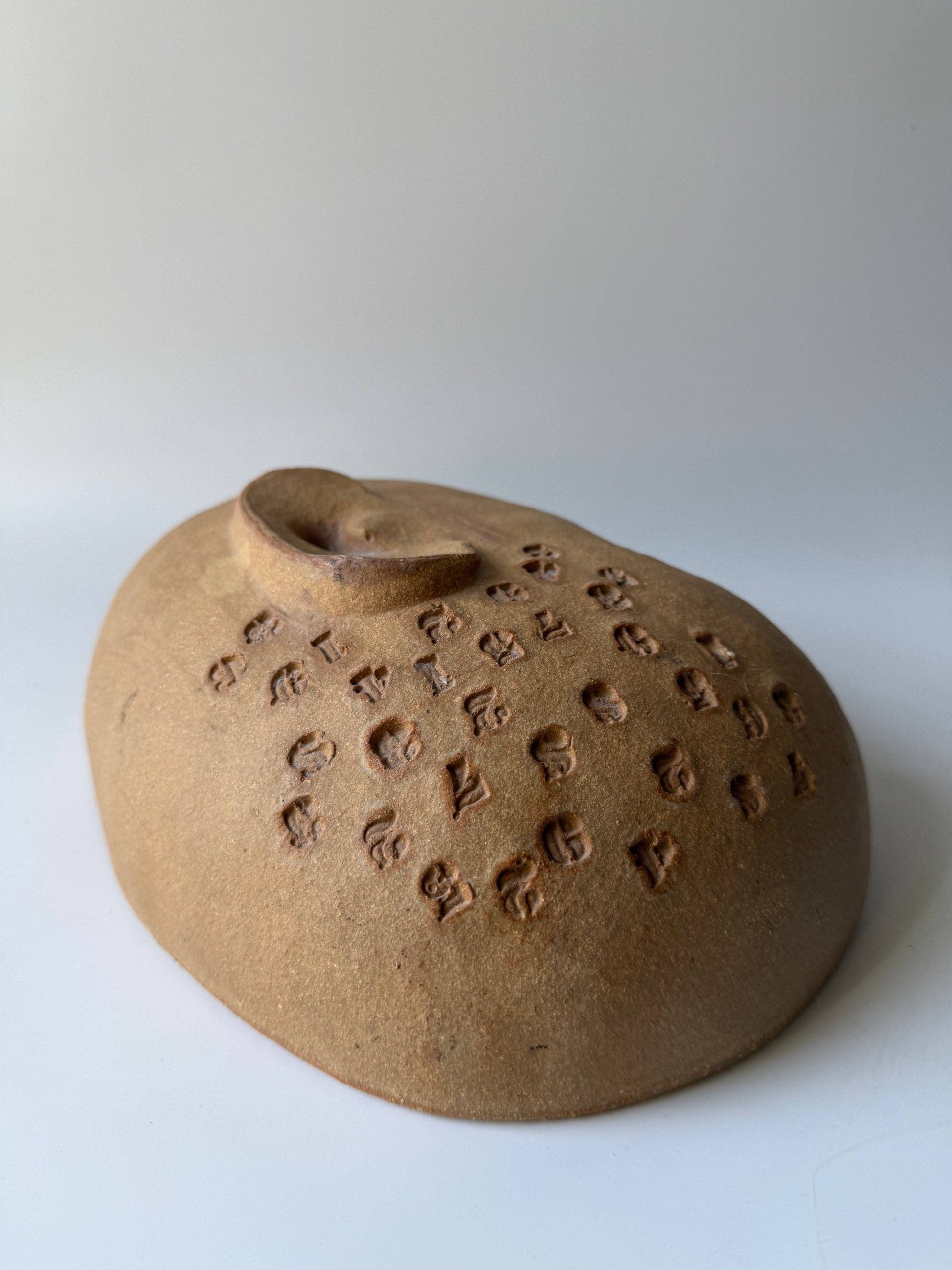 David Gil Ceramic Abstract Face Sculpture for Bennington Pottery