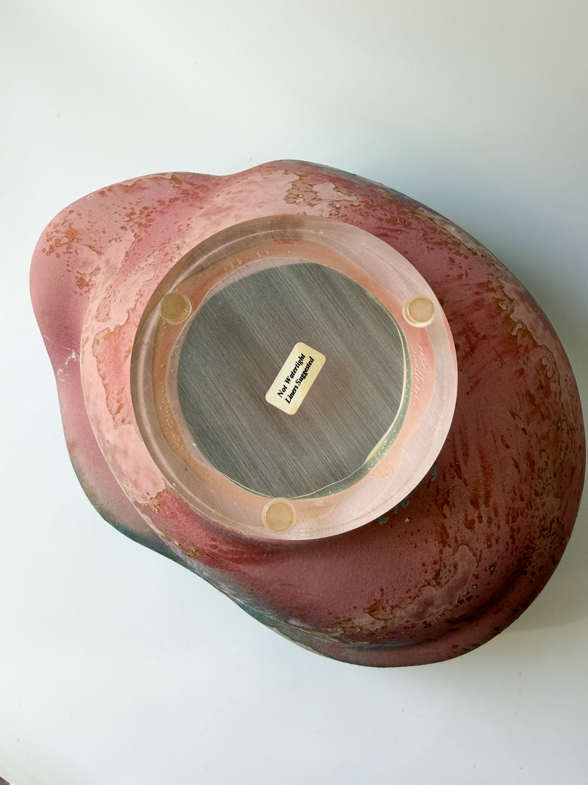 Multicolor Abstract Art Pottery Bowl by Tony Evans