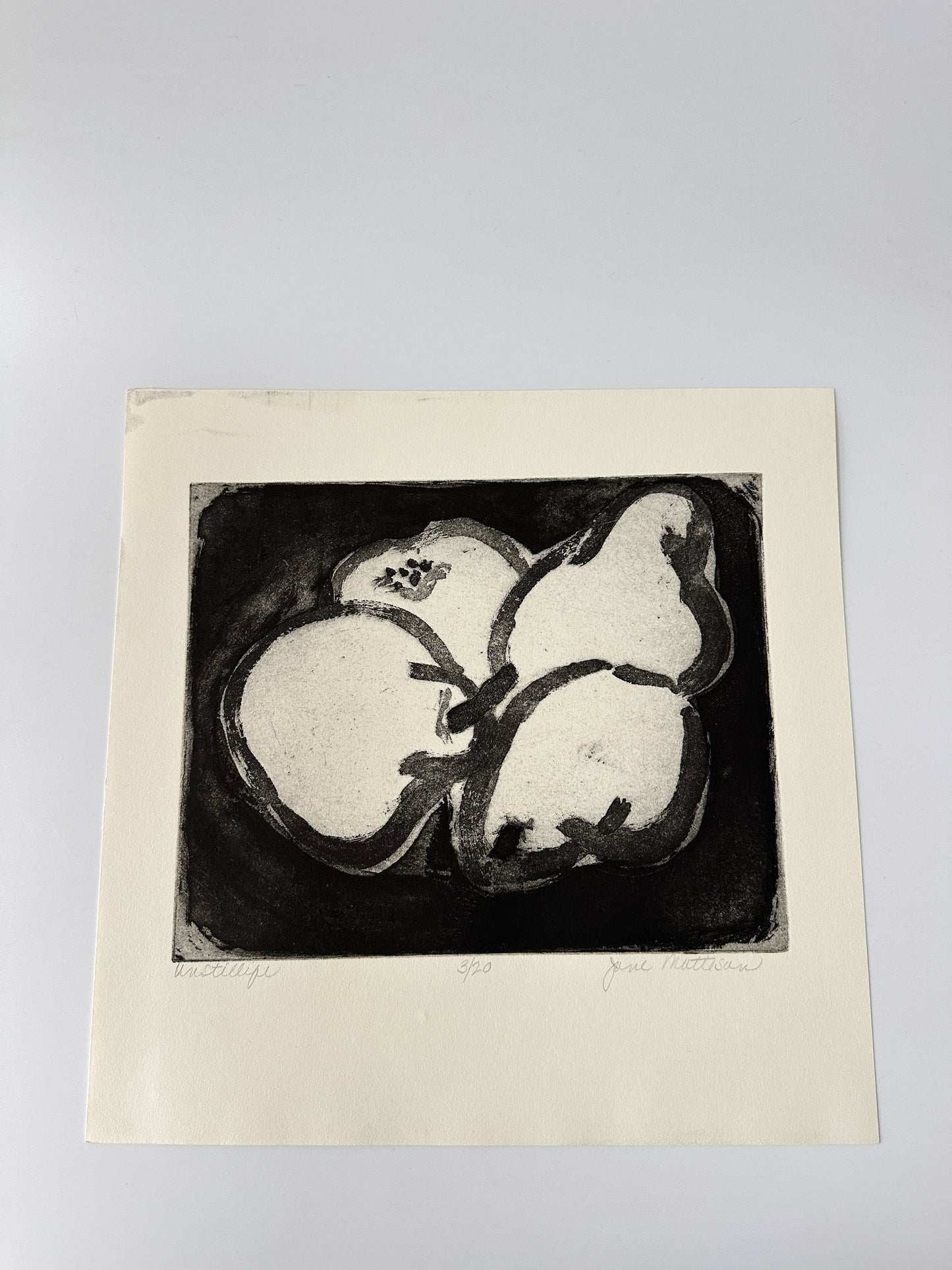"UNSTILLIFE" Lithograph by the Late Artist Jane Matteson