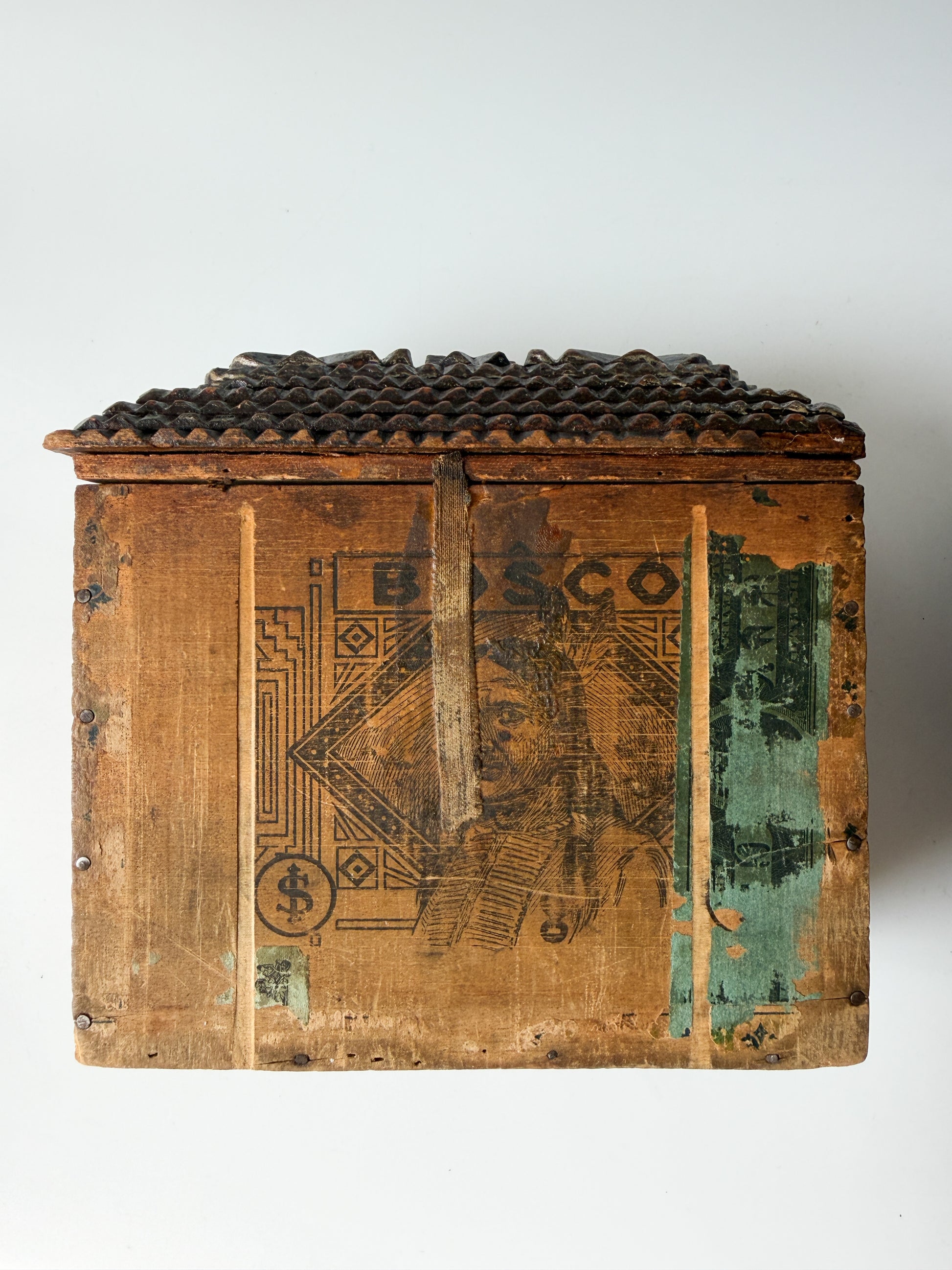 Antique Tramp Art Box