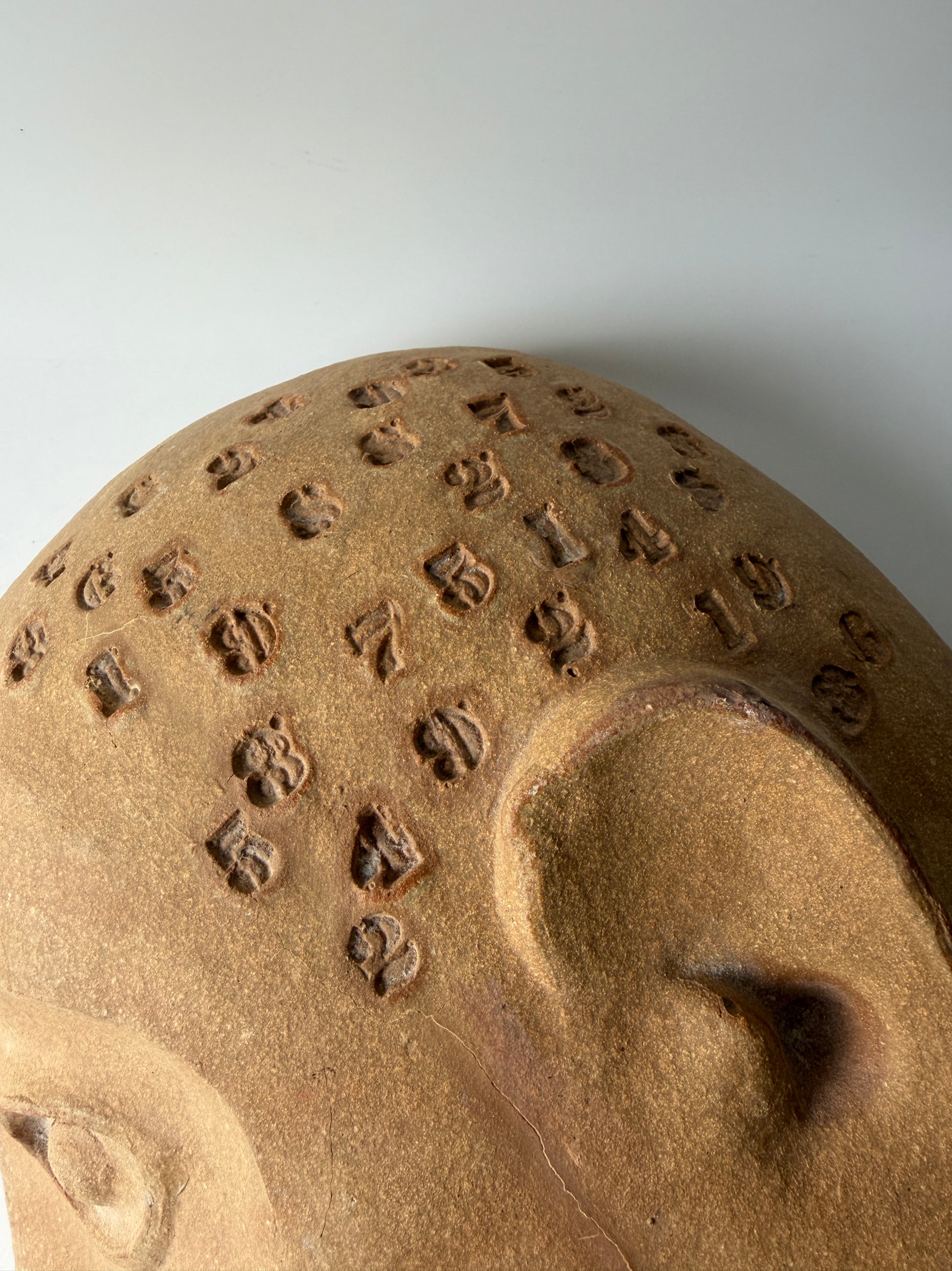 David Gil Ceramic Abstract Face Sculpture for Bennington Pottery