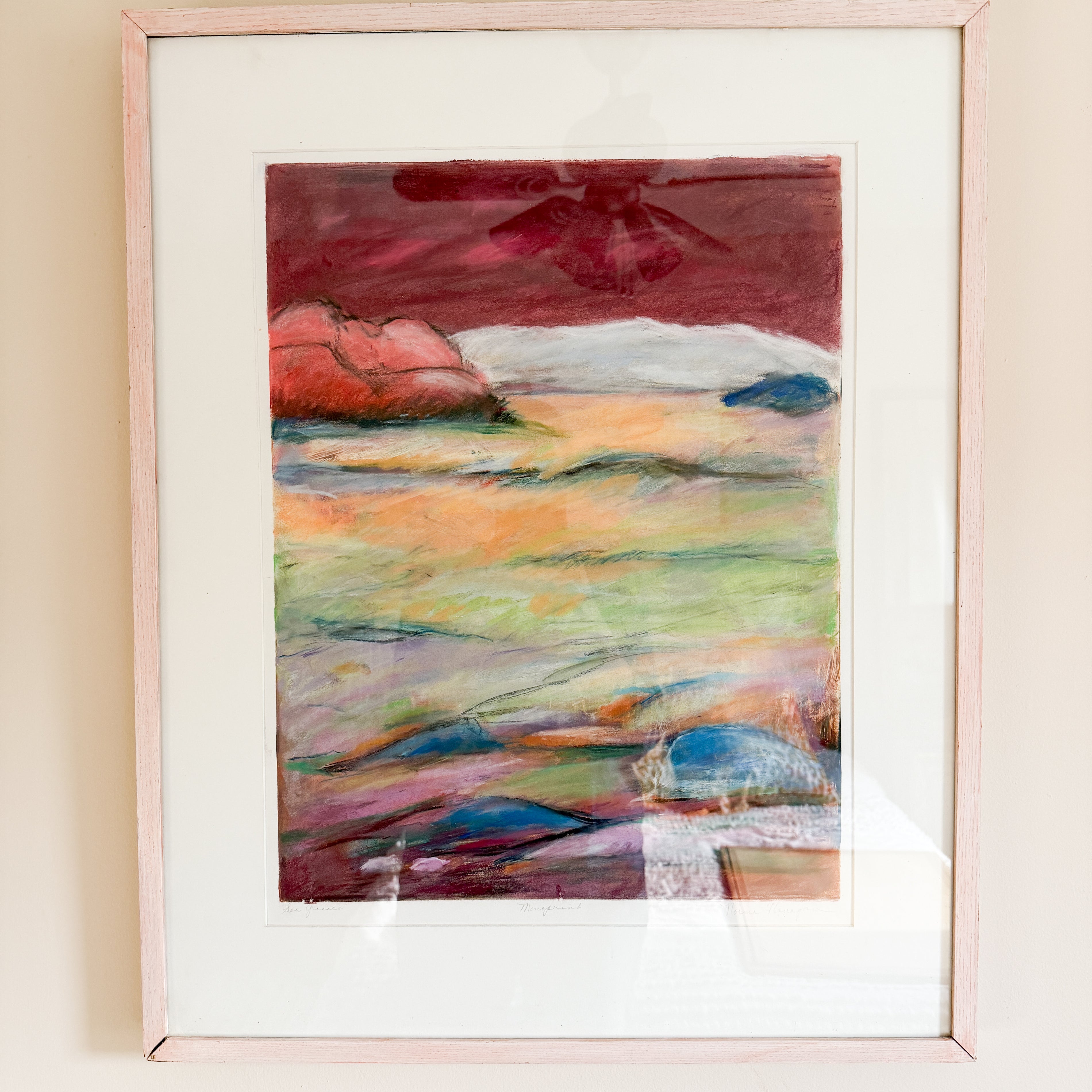 Framed Monoprint by Norma B. Flanagan #2