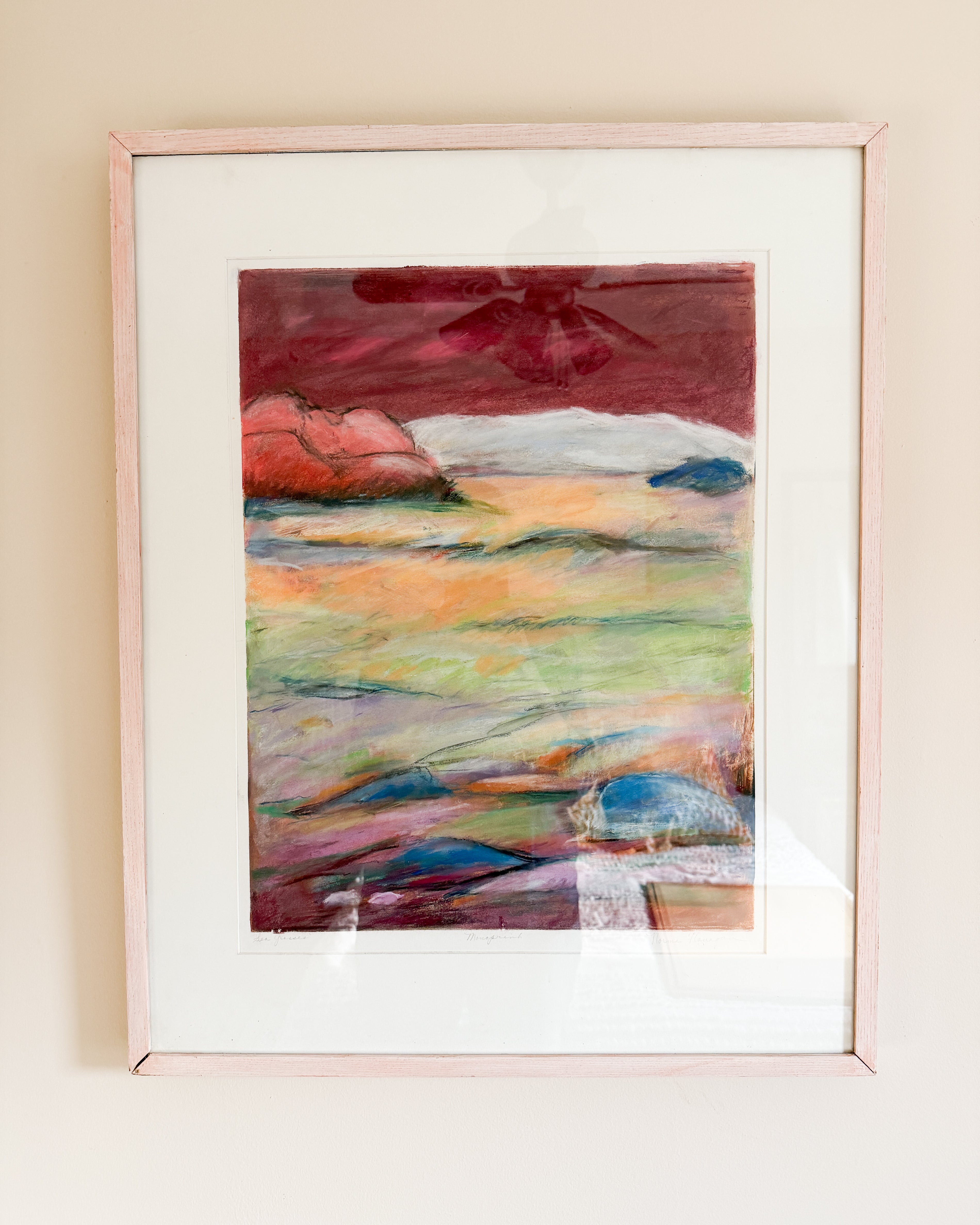 Framed Monoprint by Norma B. Flanagan #2