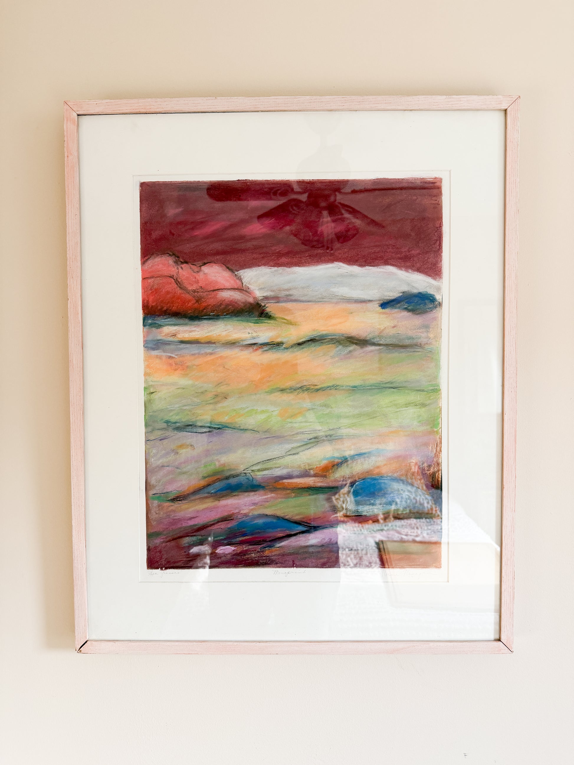 Framed Monoprint by Norma B. Flanagan #2