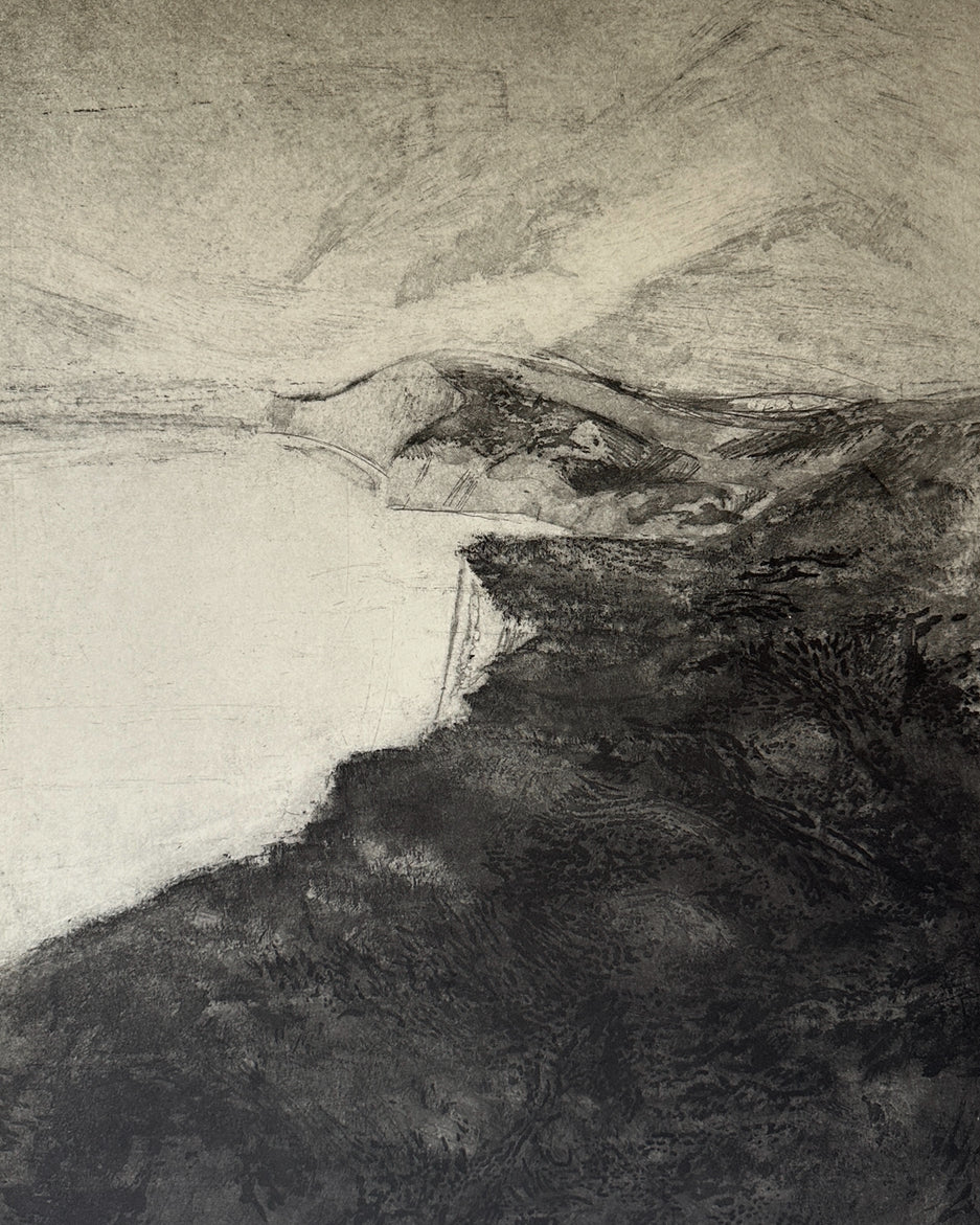 "SEALIGHT AND DOWNS” Aquatint Etching by Late Artist Jane Matteson