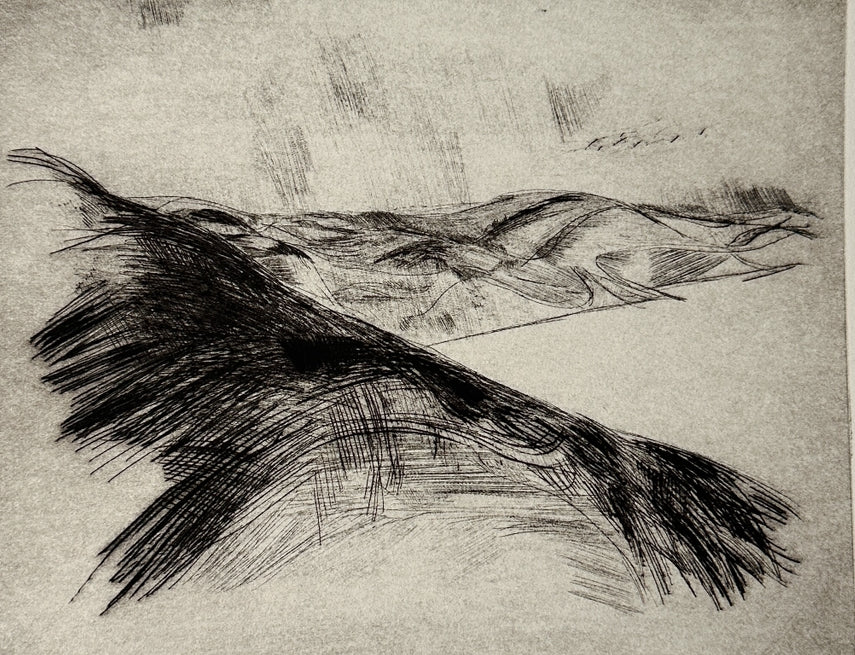 "BAYSCAPE" Etching by Late Artist Jane Matteson