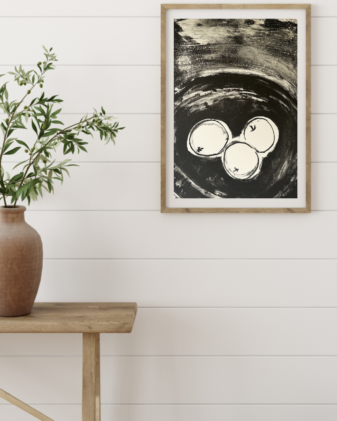 BOWL OF FRUIT Lithograph by Late Artist Jane Matteson