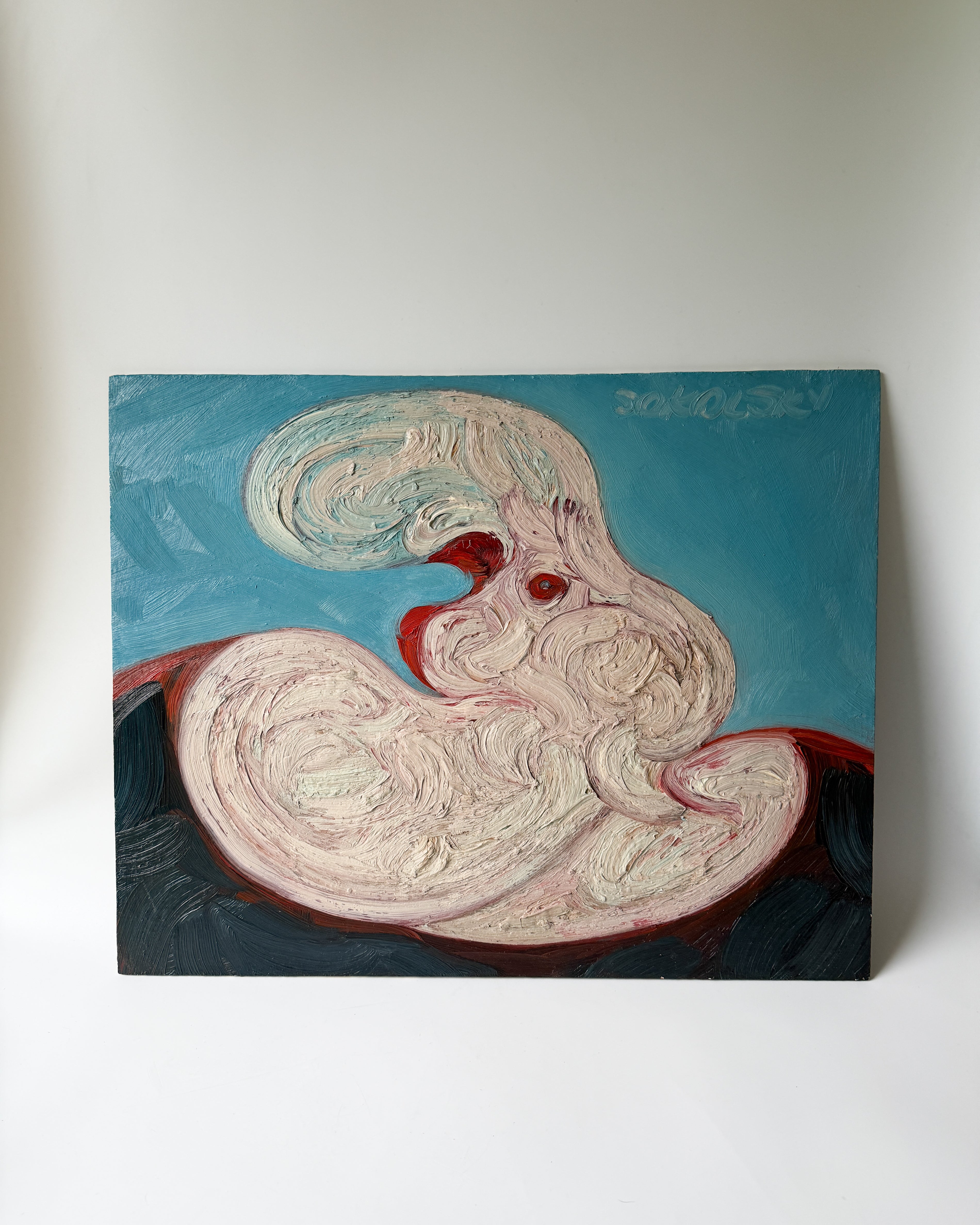 Morris Sokolsky - Oil Impasto on Board 20"W x 16"H - Unframed