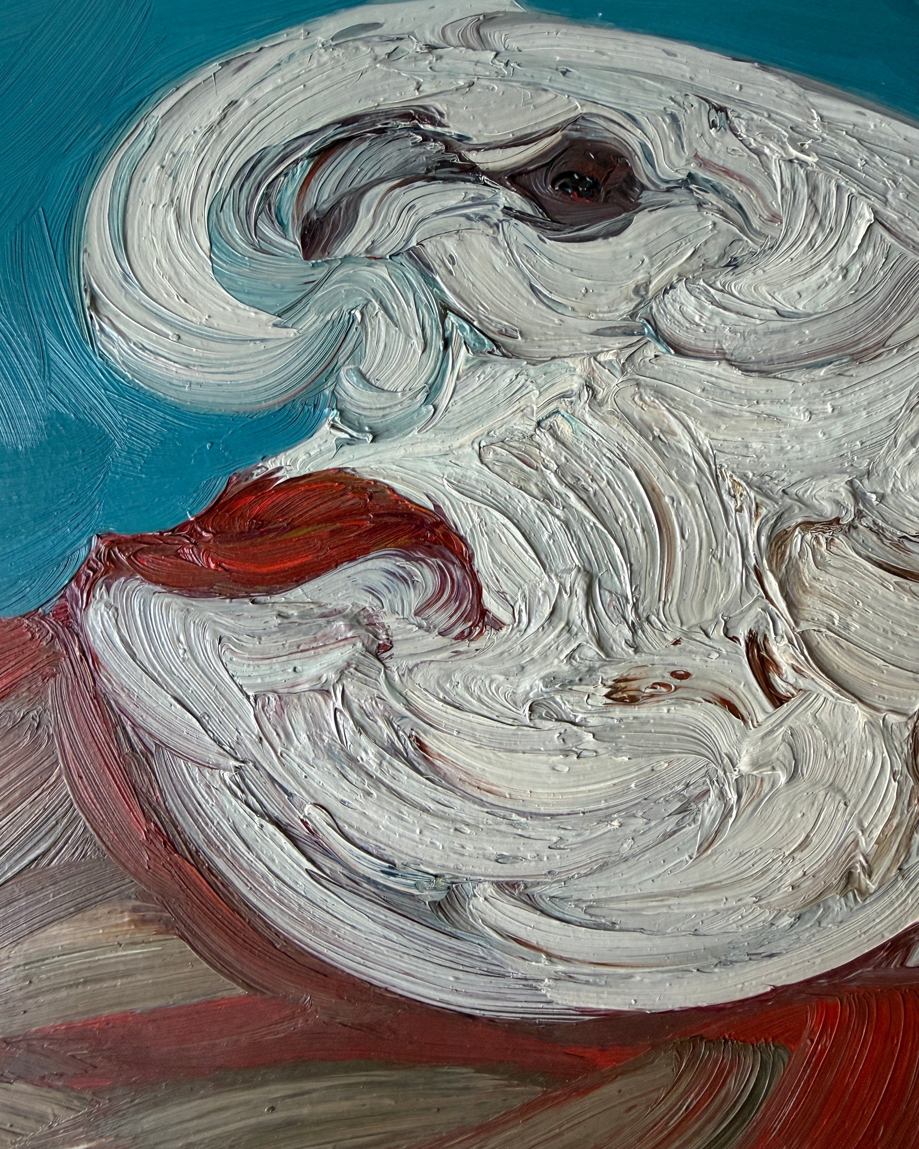 Morris Sokolsky - Oil Impasto on Board 16"W x 10"H - Unframed