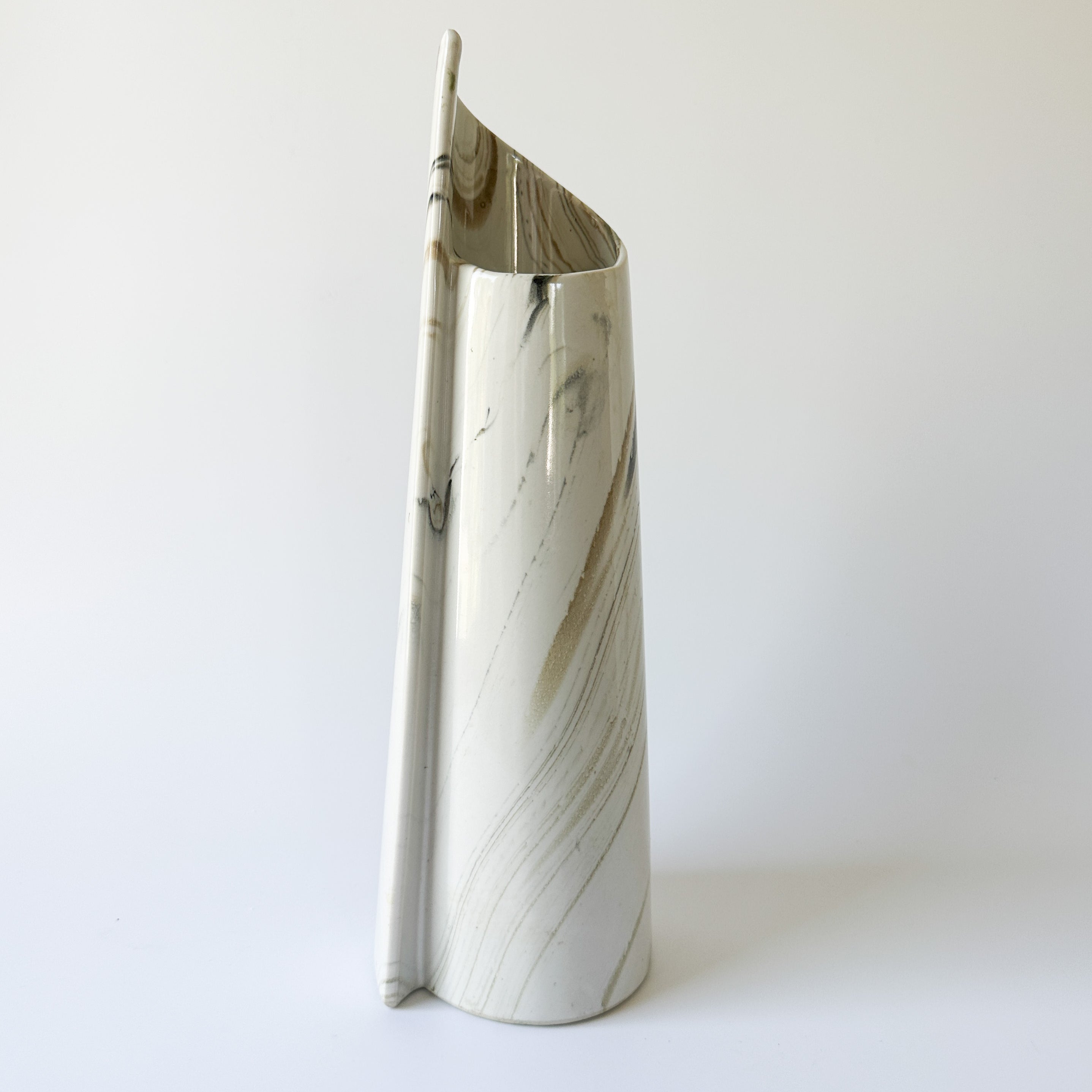 Ceramic Marble Look Vase