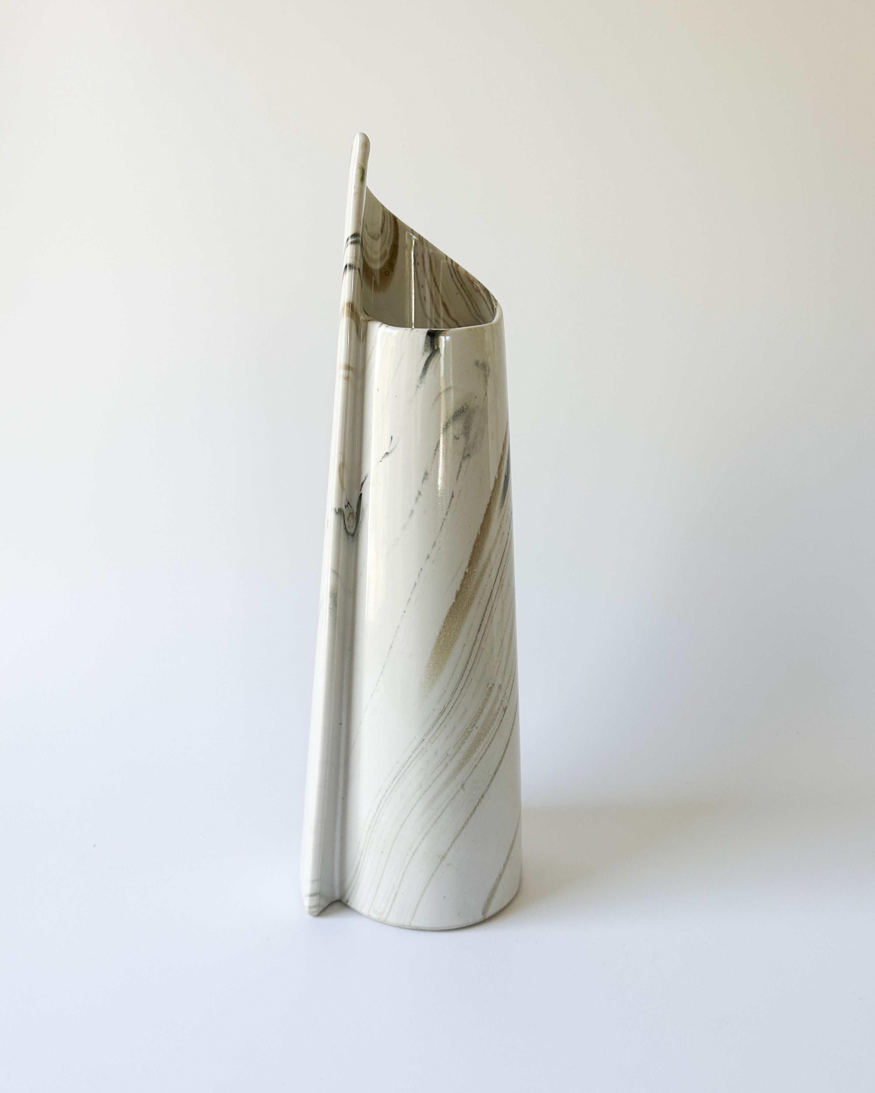 Ceramic Marble Look Vase