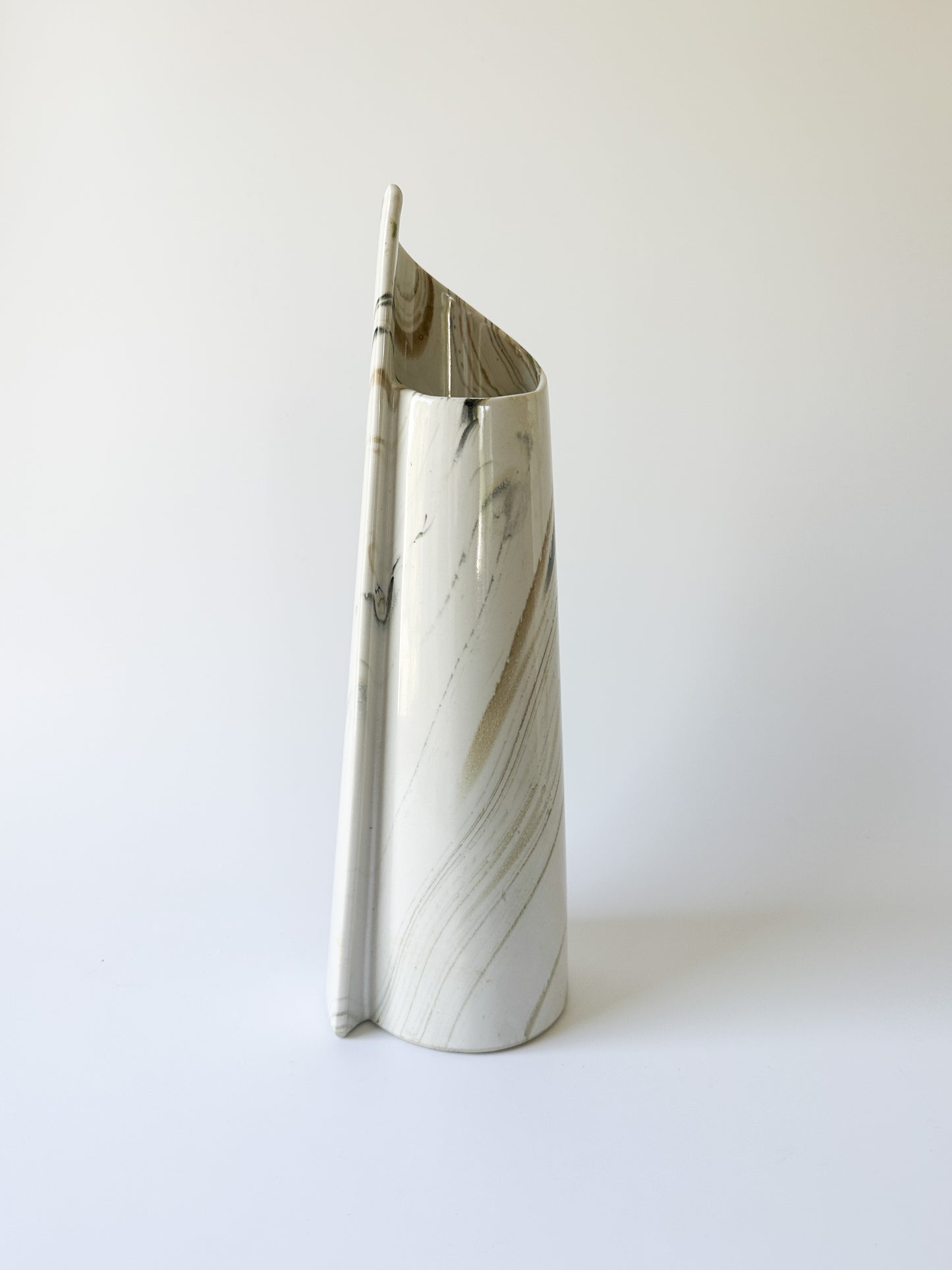 Ceramic Marble Look Vase