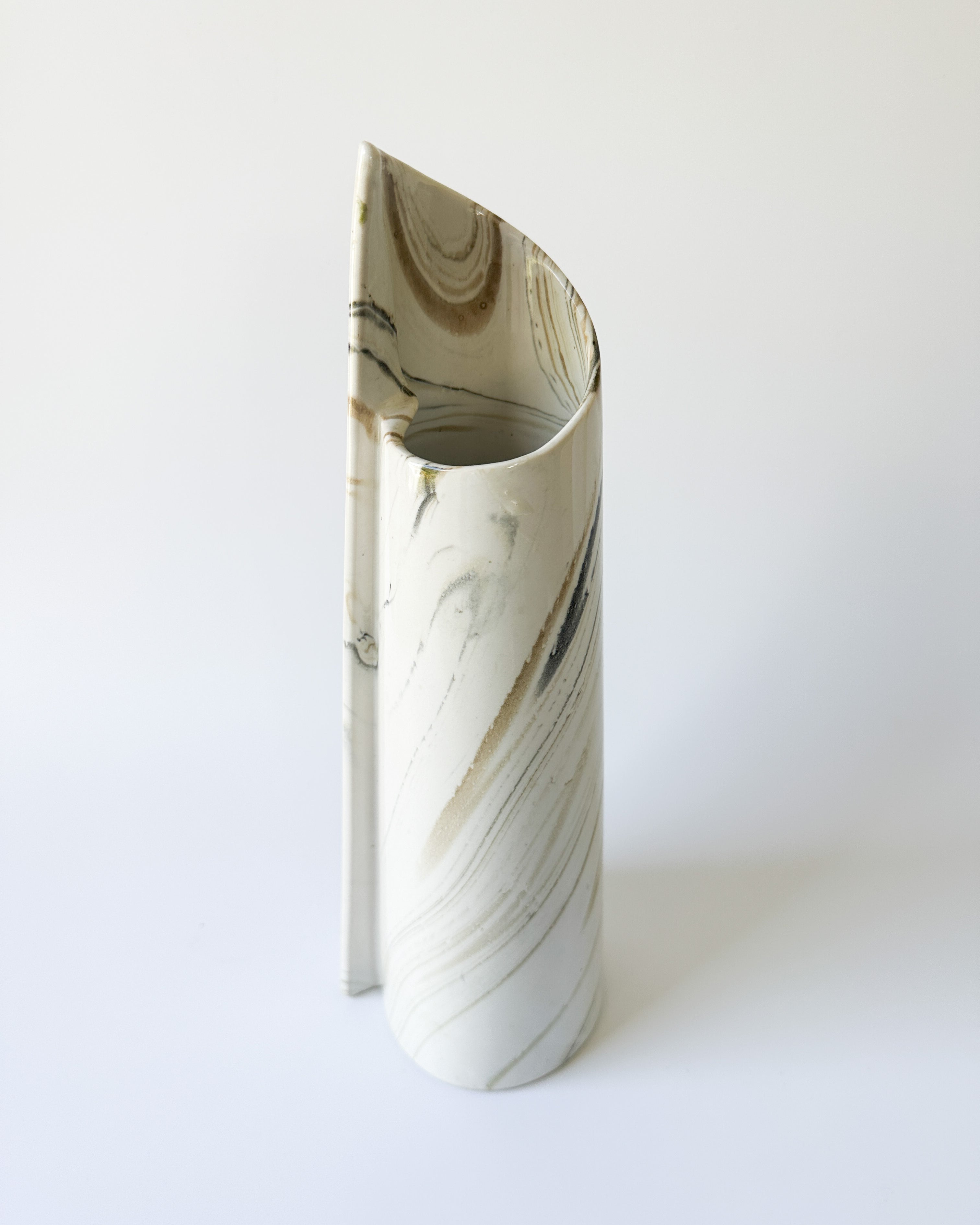 Ceramic Marble Look Vase